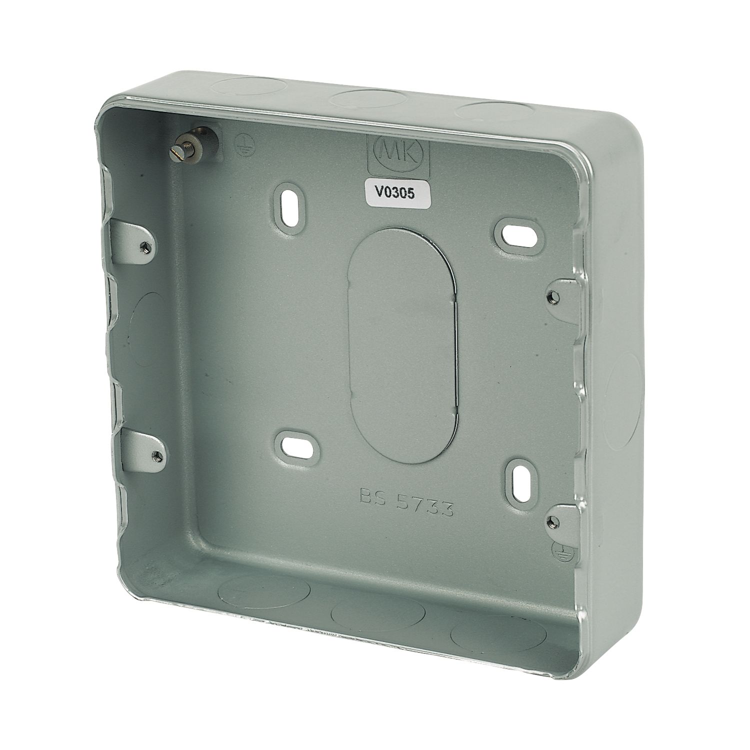 MK 8-Module Grid Metal-Clad Switch Box 40mm (24500)