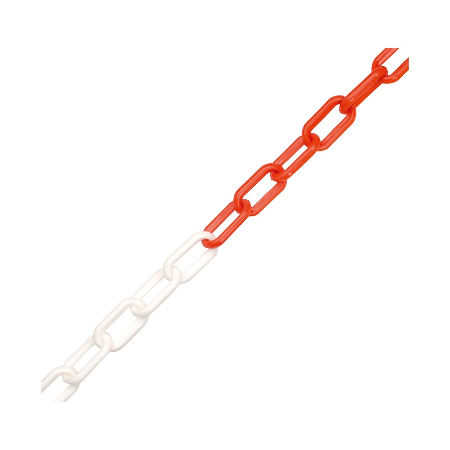 JSP HDPE White/Red Plastic Barrier Chain 5m x 6mm x 50mm (24520)