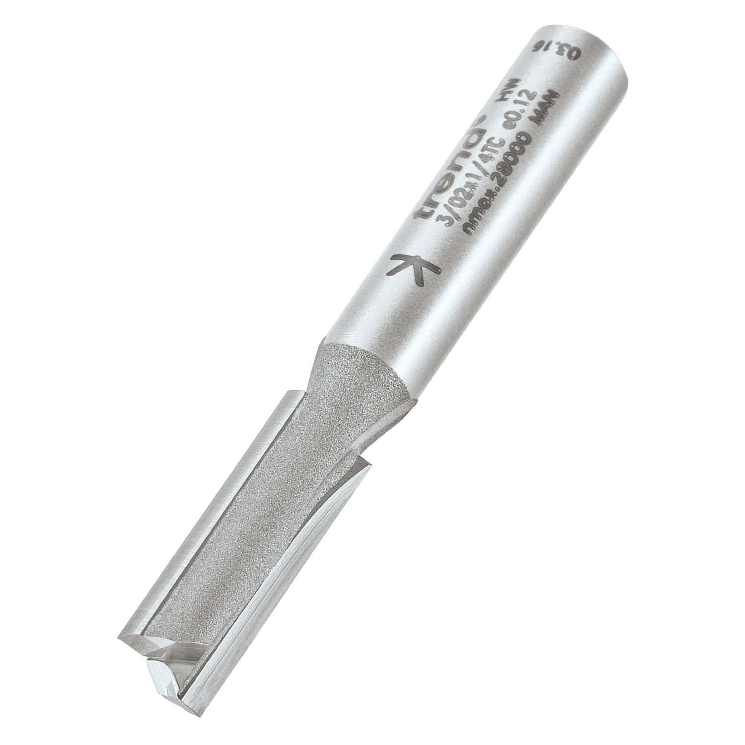 Trend 3/02X1/4TC 1/4" Straight Cutter 6.3mm x 19mm (245PX)