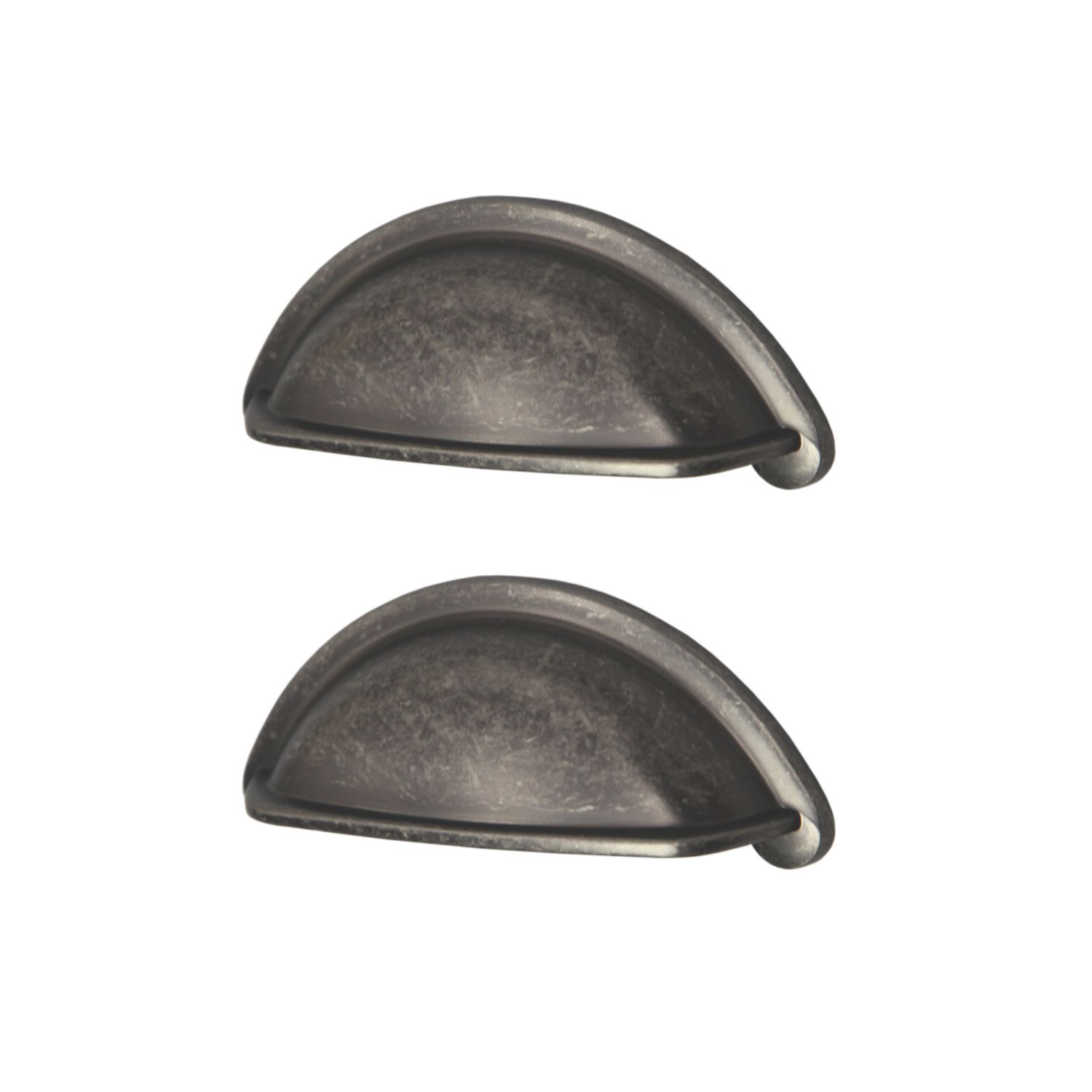Essentials Chervil Cup Pull Handles Antique Pewter 94mm 2 Pieces (246AA)