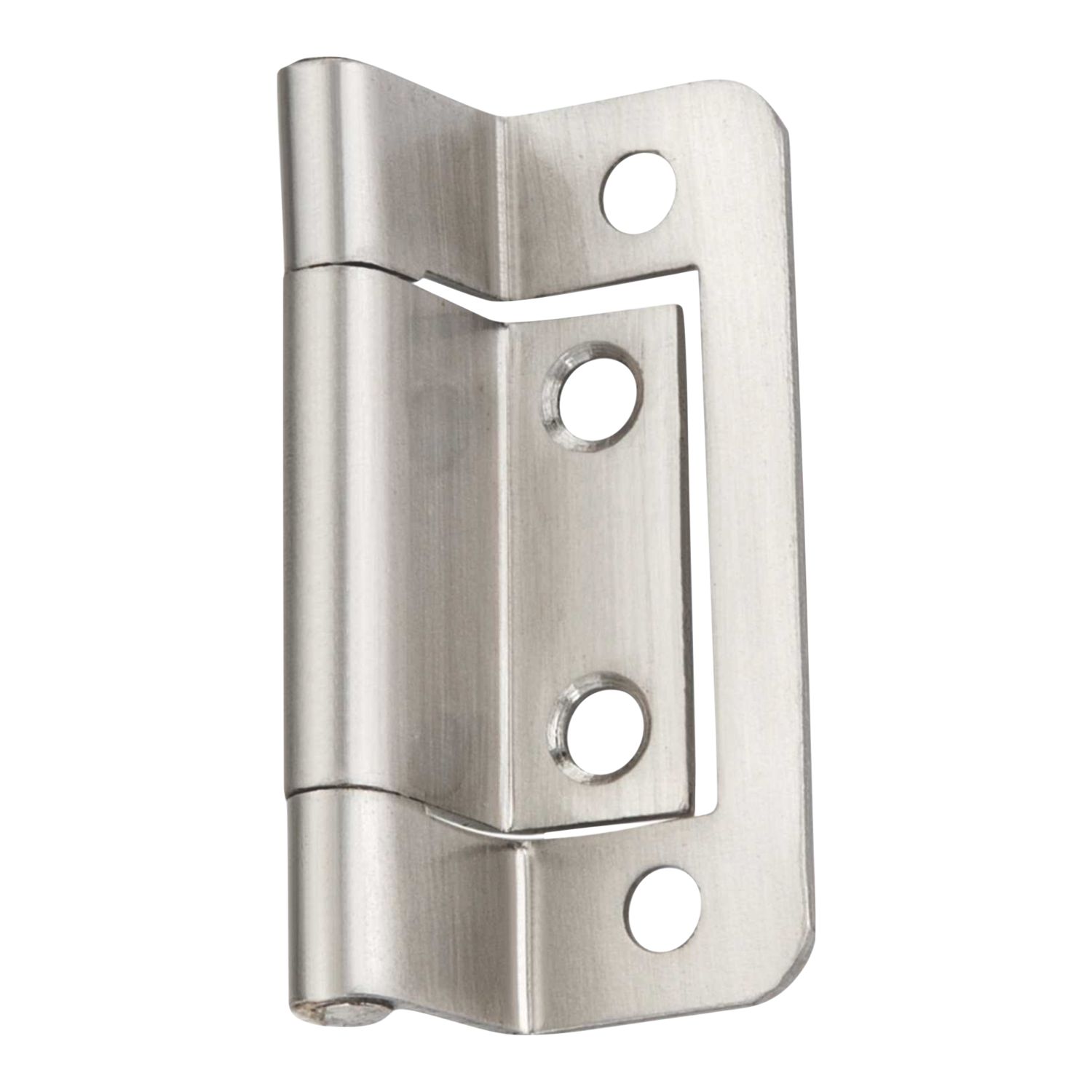 Smith & Locke Satin Nickel Double Cranked Hinges 50mm x 64.6mm 2 Pack (246PY)