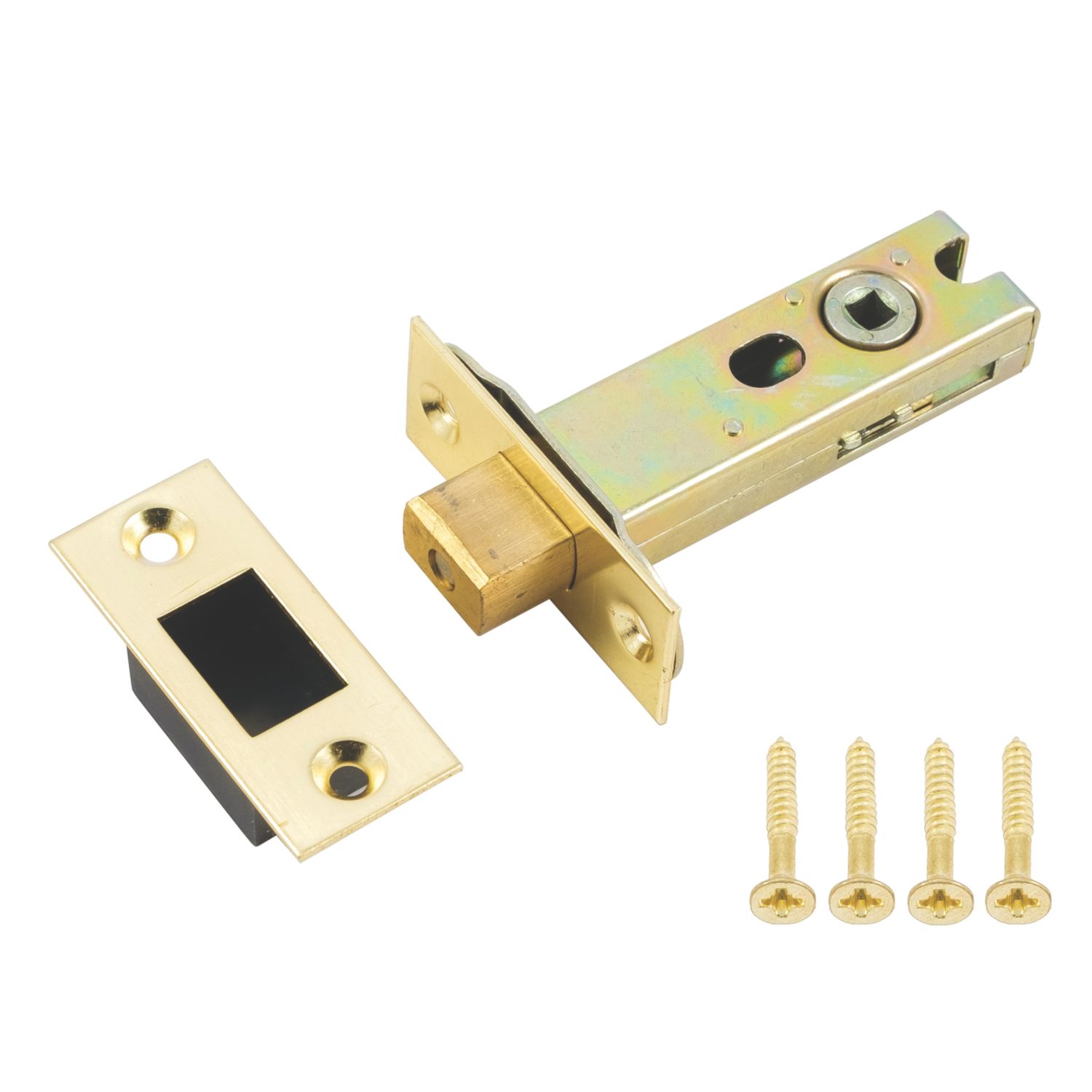 Smith & Locke Polished Brass Tubular Mortice Latch 76mm Case - 57mm Backset (246TE)