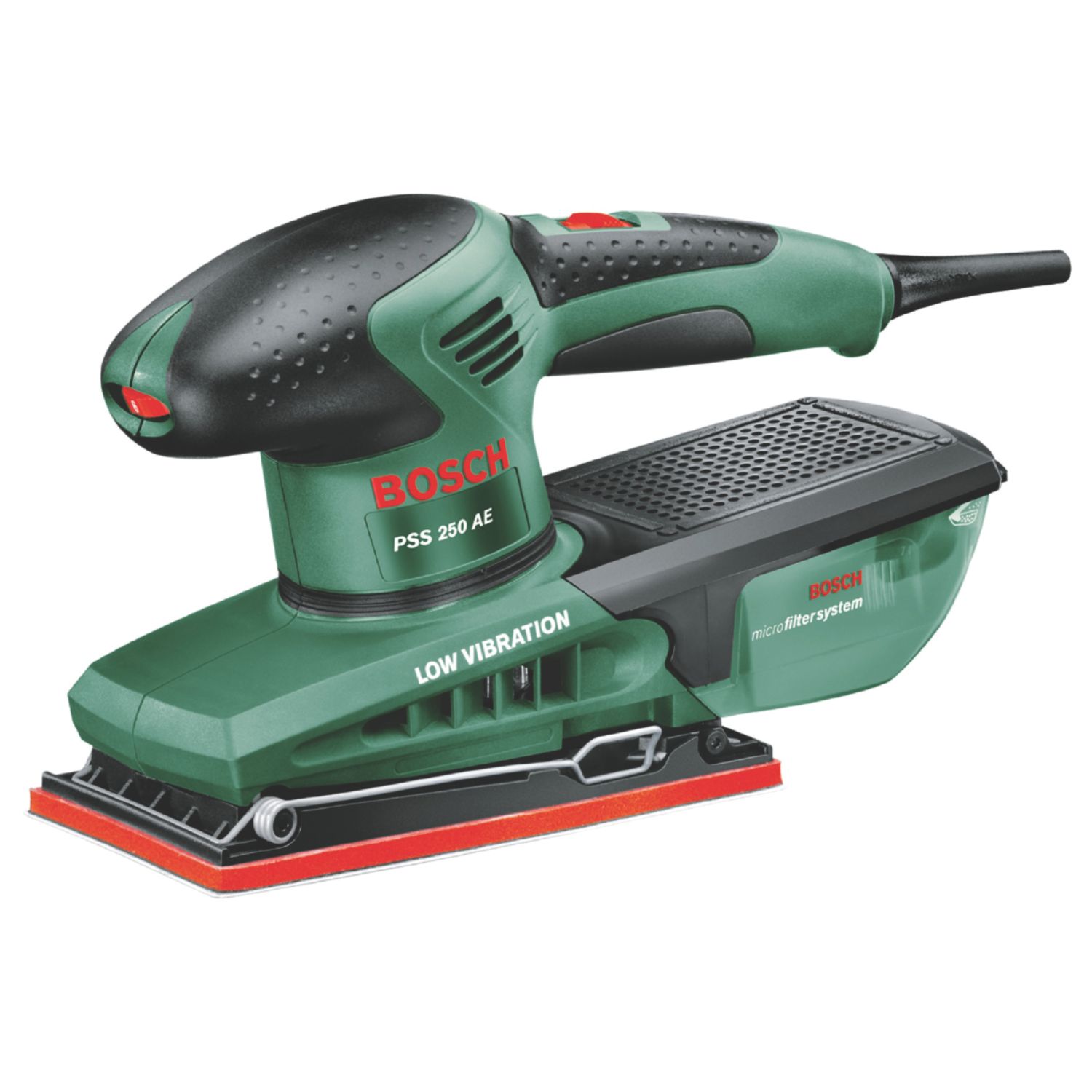 Bosch PSS 250 AE 3.6" Electric Orbital Sander 230V (2472C)