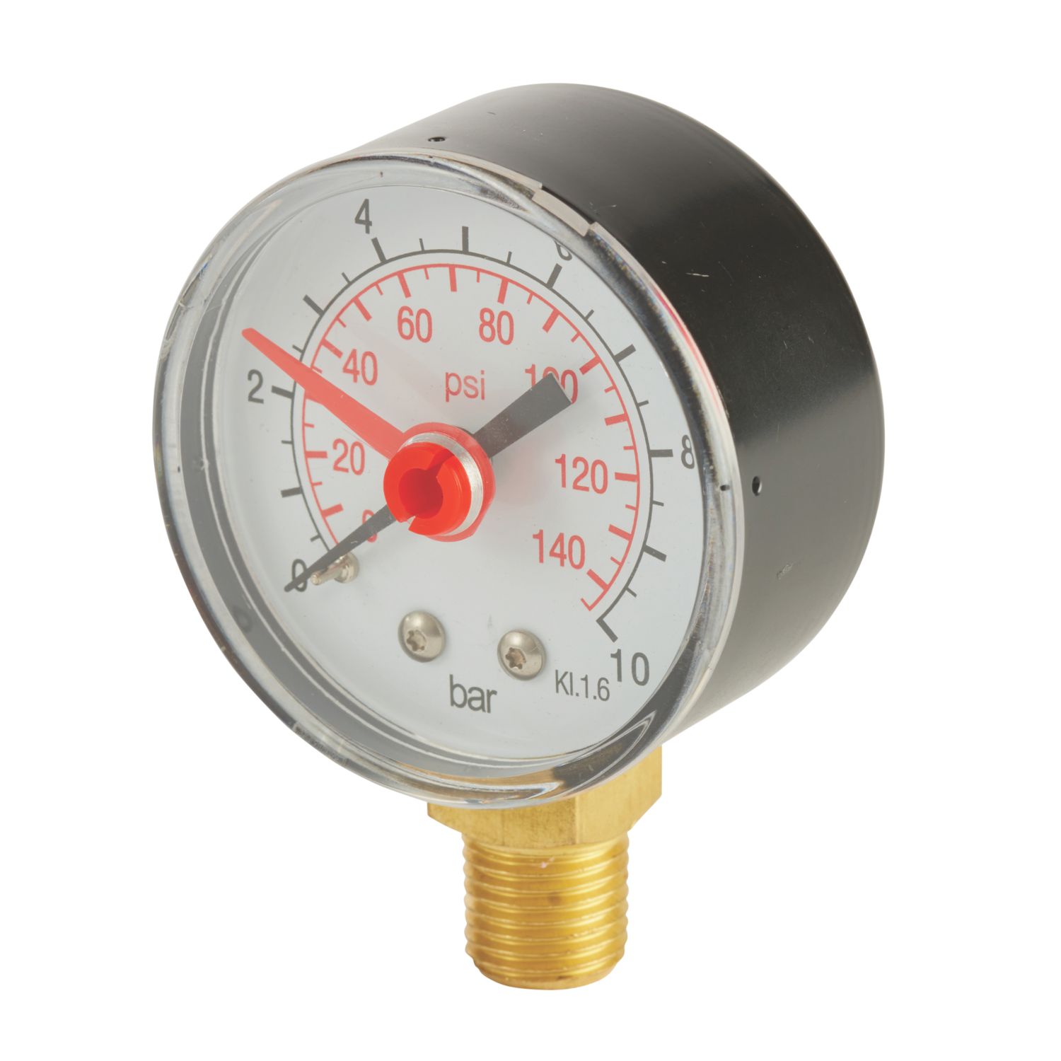 Flomasta Bottom Connection Pressure Gauge 10bar (247FA)