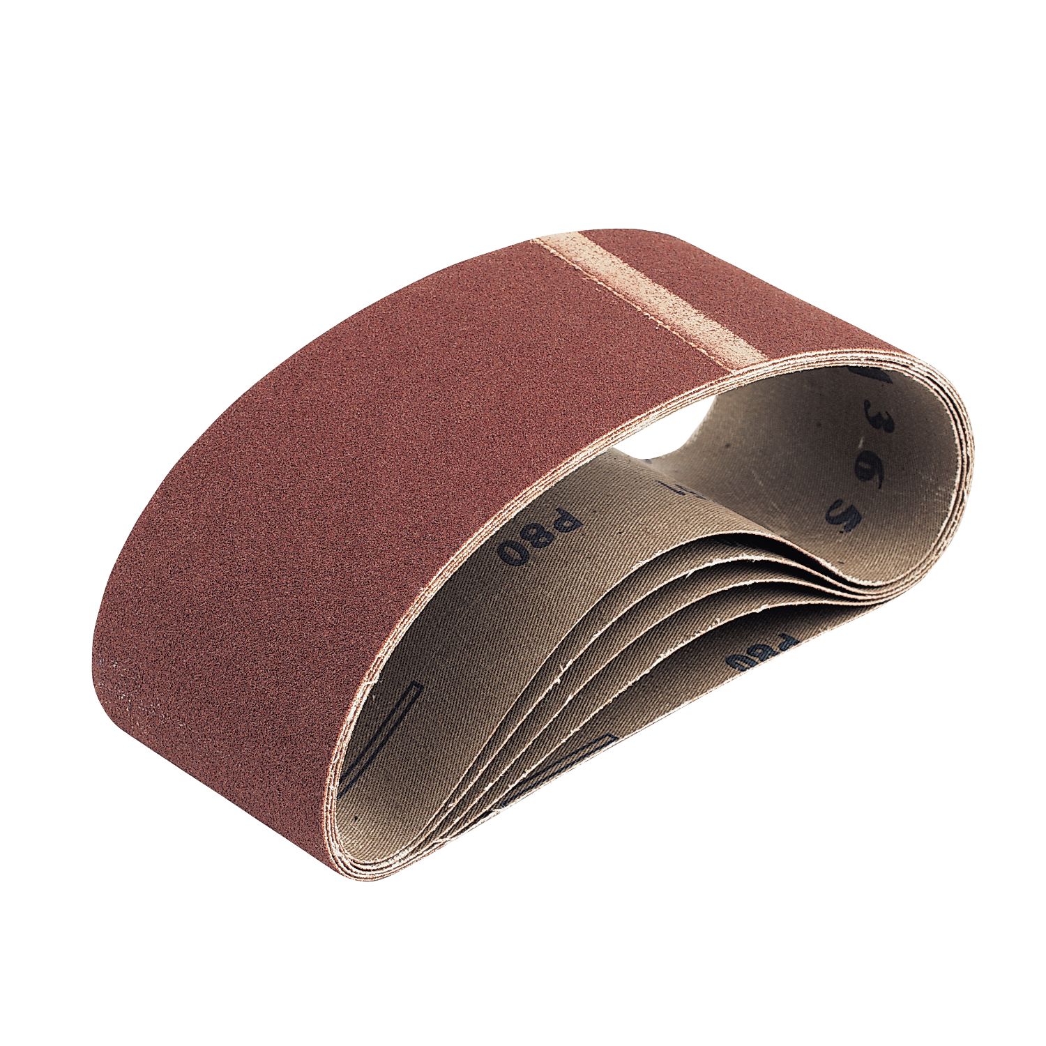 80 Grit Cloth Sanding Belts 533mm x 75mm 5 Pack (24941)