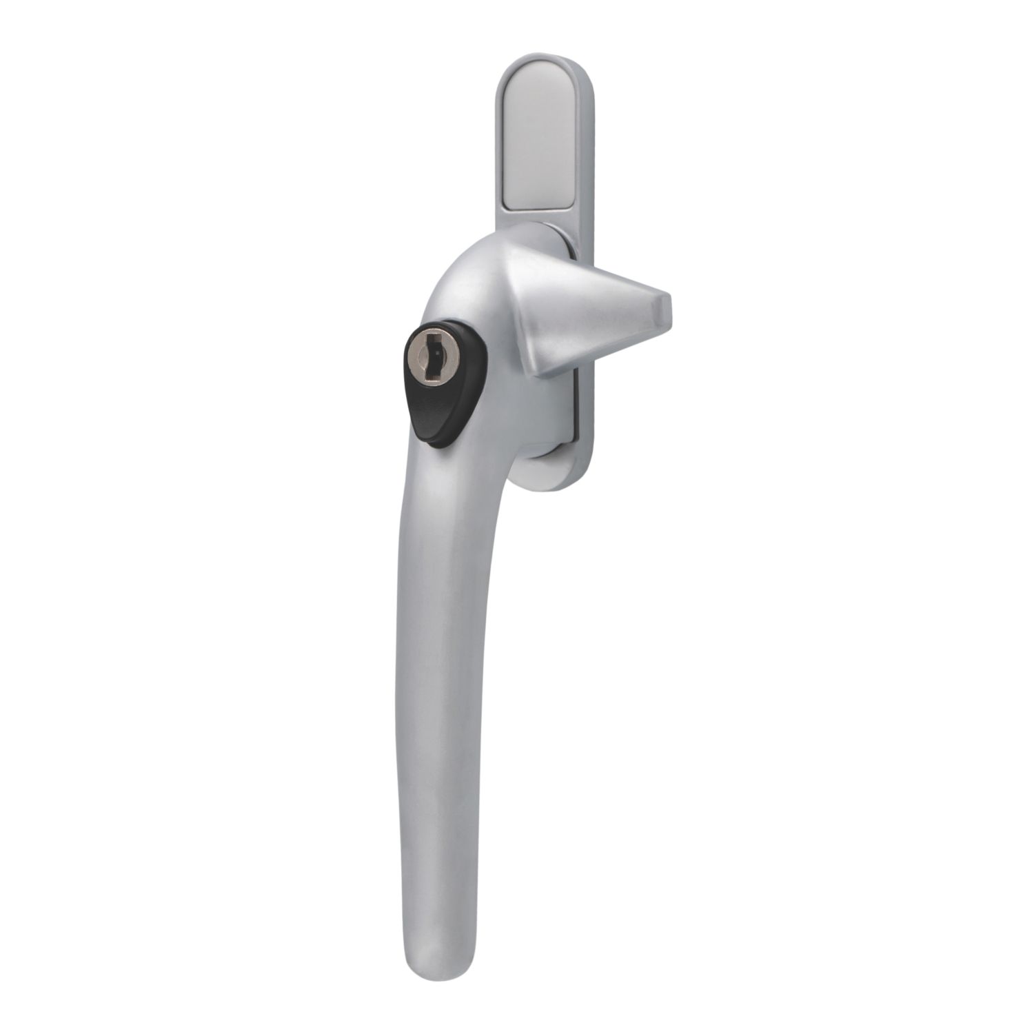Smith & Locke Left-Handed Cockspur Window Handle Satin Chrome (249CH)