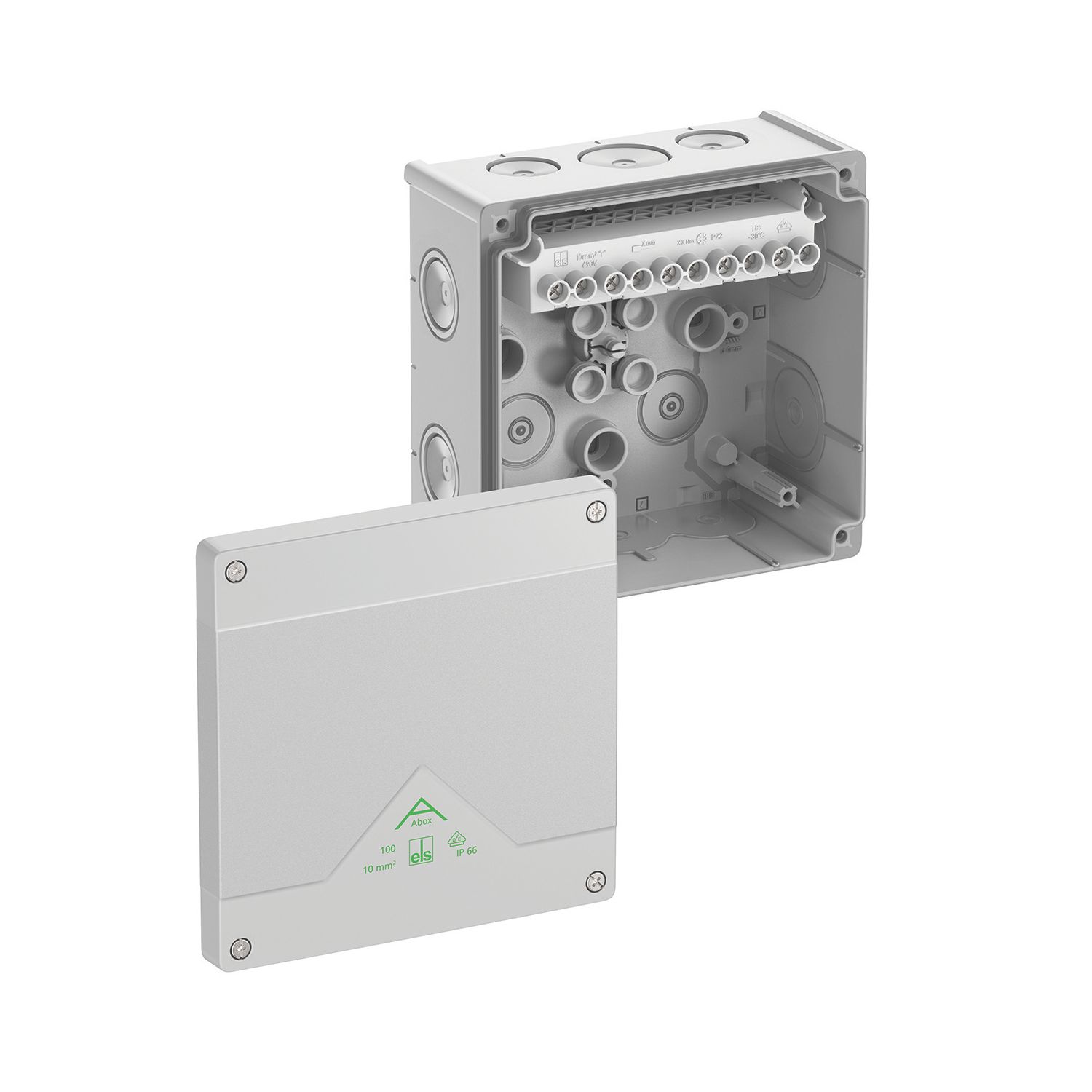 Spelsberg IP66 57A 10-Terminal Weatherproof Outdoor Adaptable Junction Box 152mm x 80mm x 152mm (249EH)