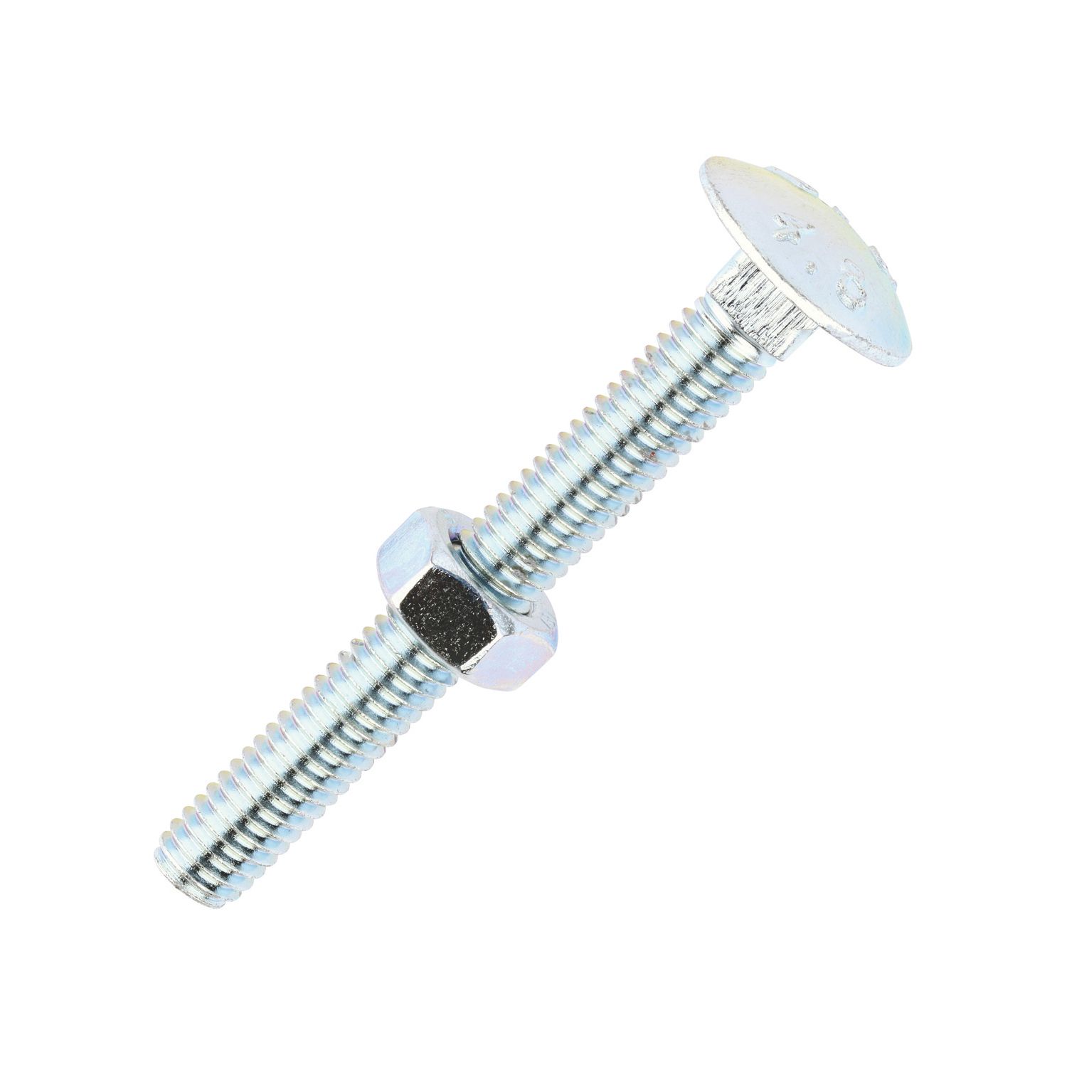 Timco Carriage Bolts Carbon Steel Zinc-Plated M6 x 50mm 200 Pack (249KF)