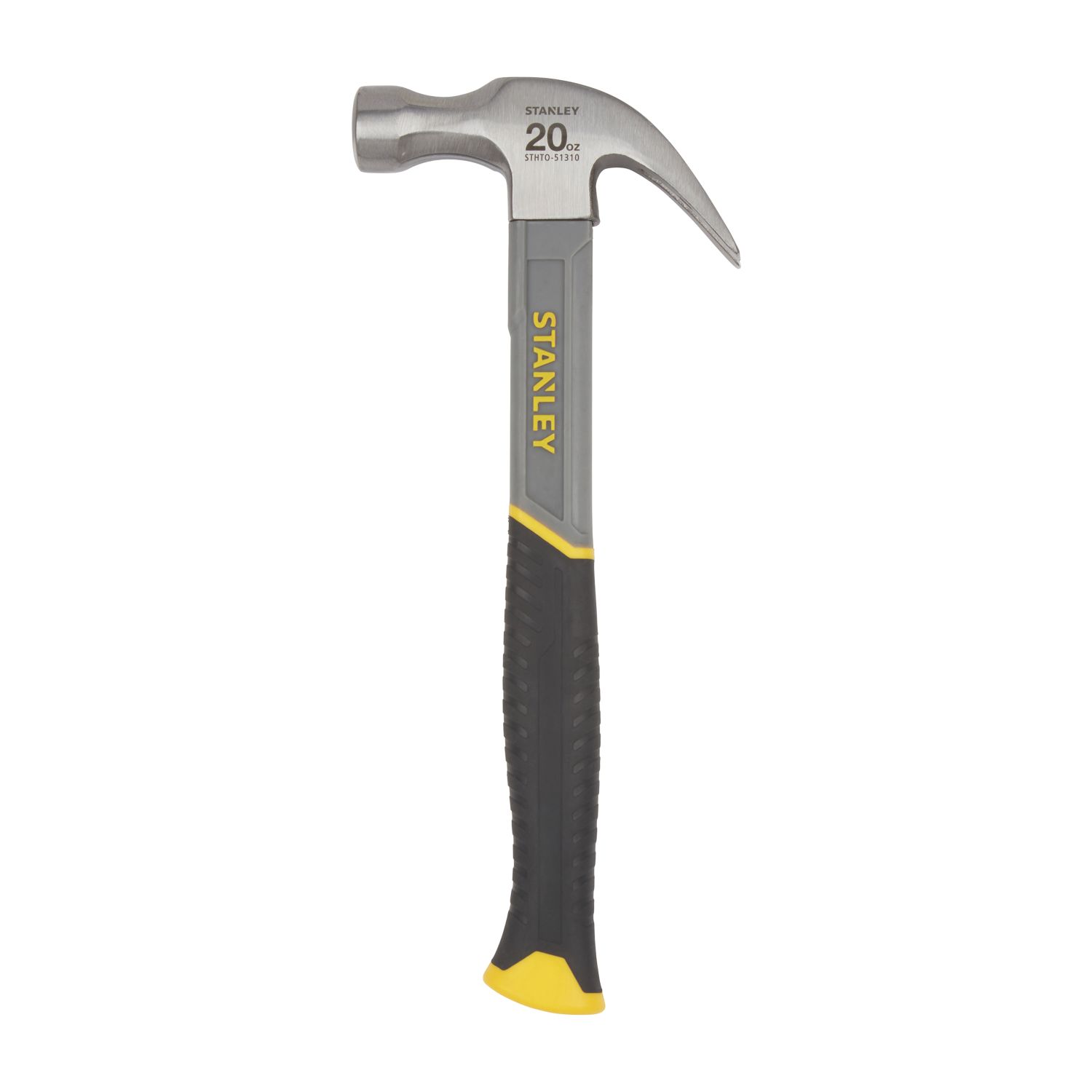 Stanley Fibreglass Claw Hammer 20oz (0.57kg) (2503X)
