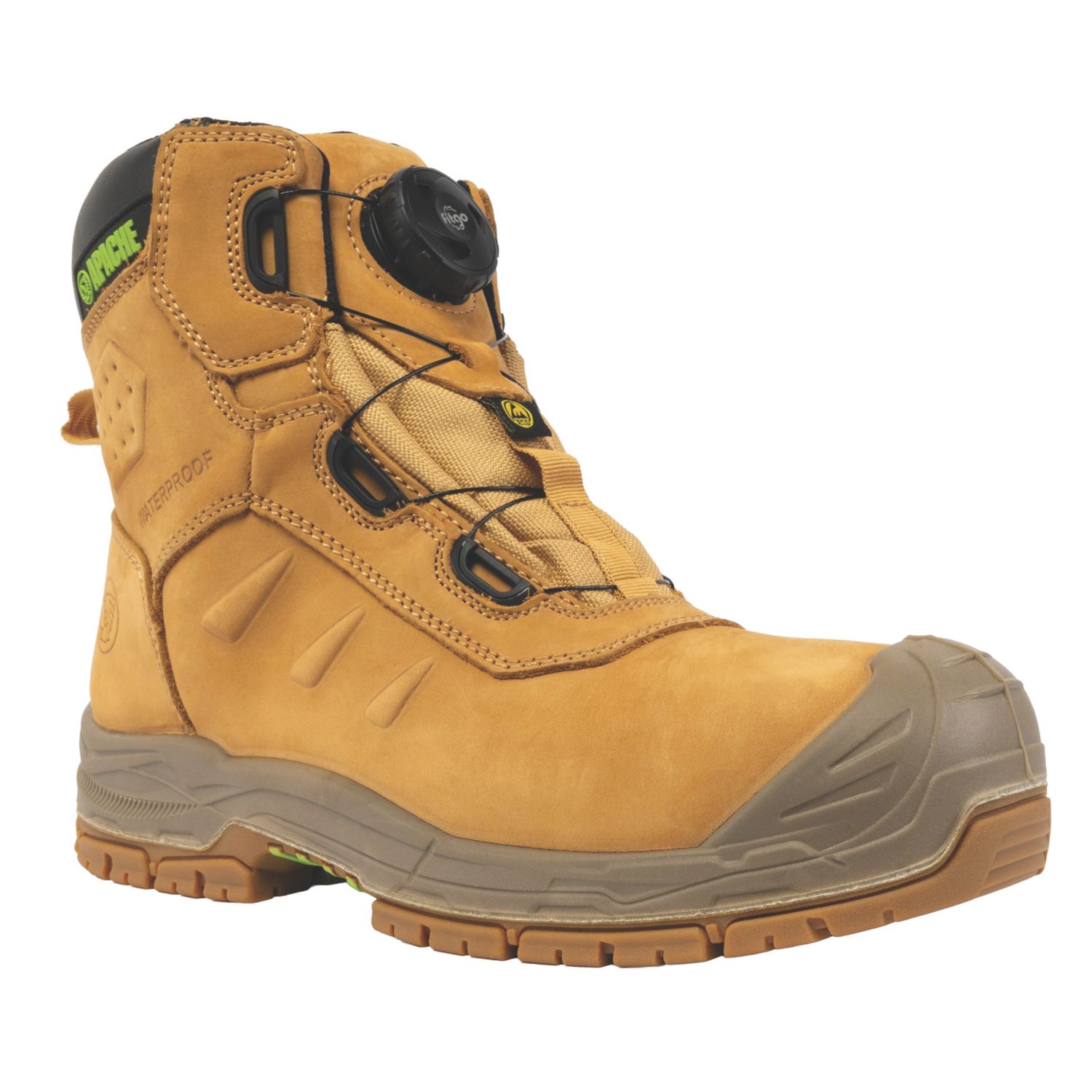 Apache Size 11 Wheat Waterproof Safety Boots (250EH)