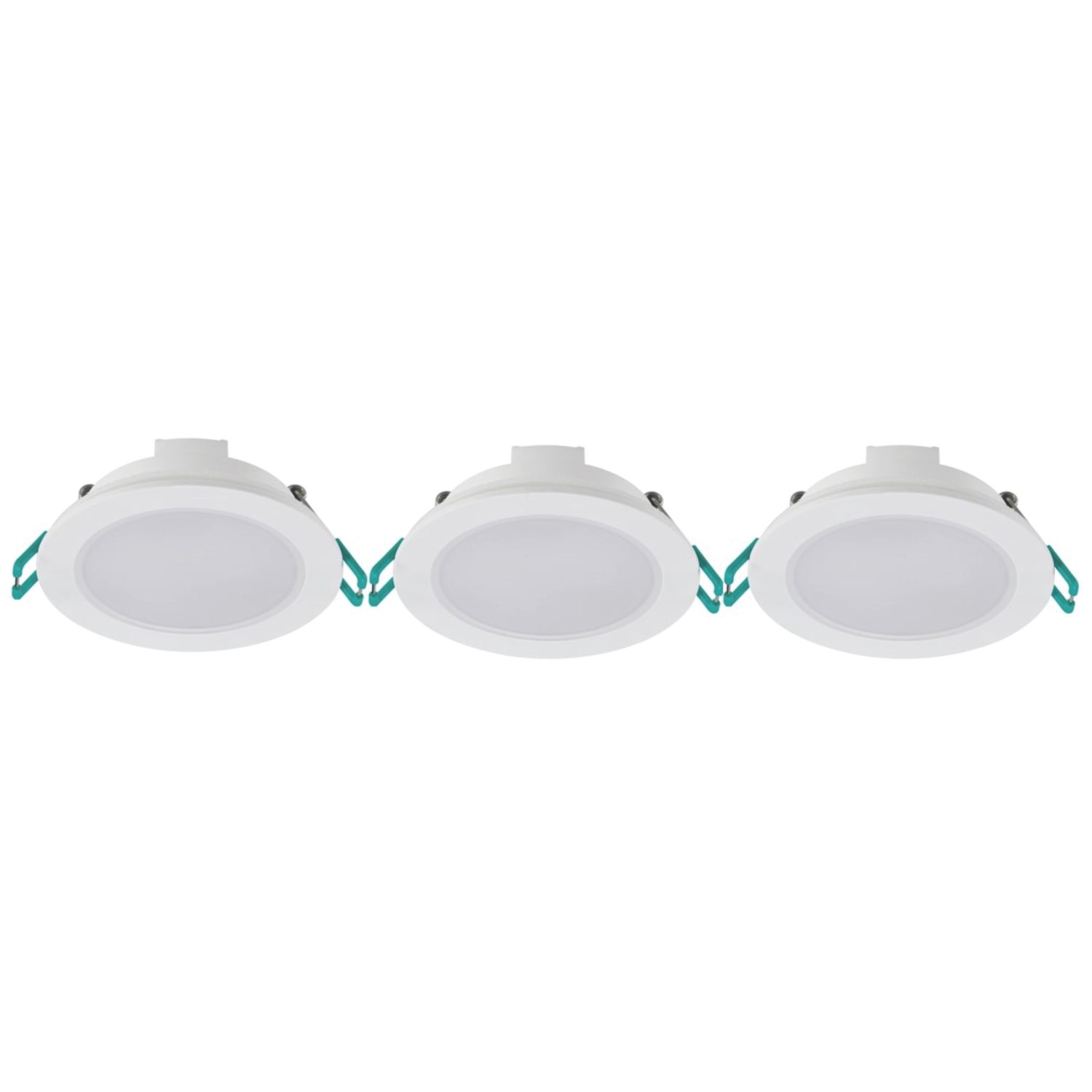 Sylvania SylSpot Neos Fixed LED Recessed Spotlight White 4.8W 400lm 3 Pack (250VN)