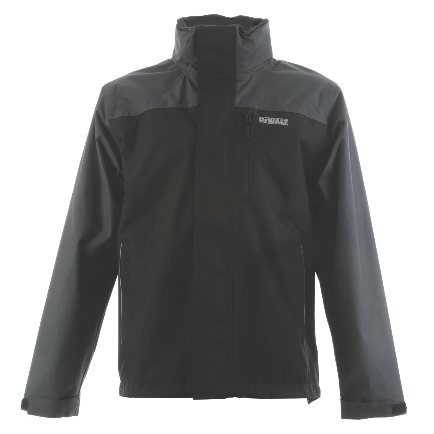 DEWALT Storm Waterproof Jacket Black/Grey Medium 39-41" Chest (2521R)