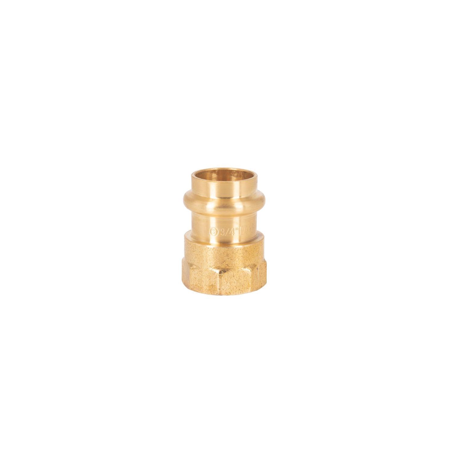 Instantor Copper Press-Fit Adapting Gas Female Coupler 3/4" x 3/4" (252CE)
