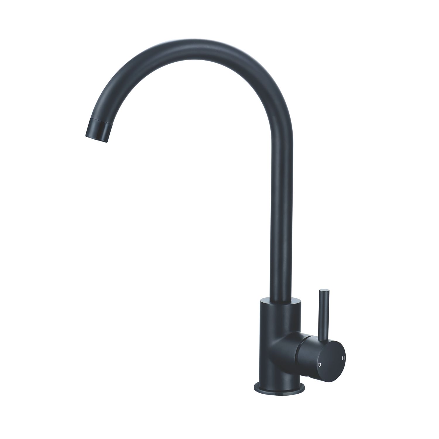 Highlife Bathrooms Blackford Single Lever Sink Mixer Matt Black (252HL)