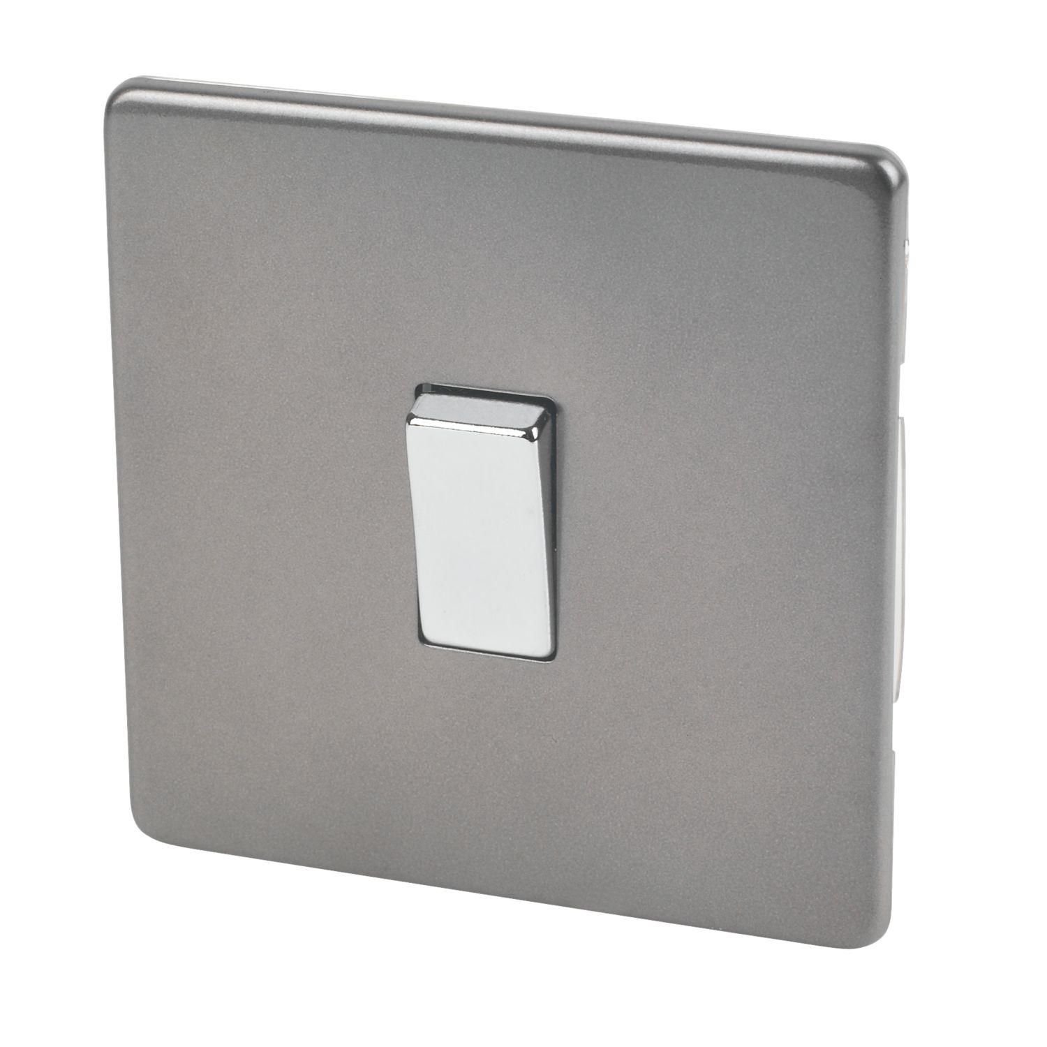 Varilight 10AX 1-Gang 2-Way Light Switch Slate Grey (25342)