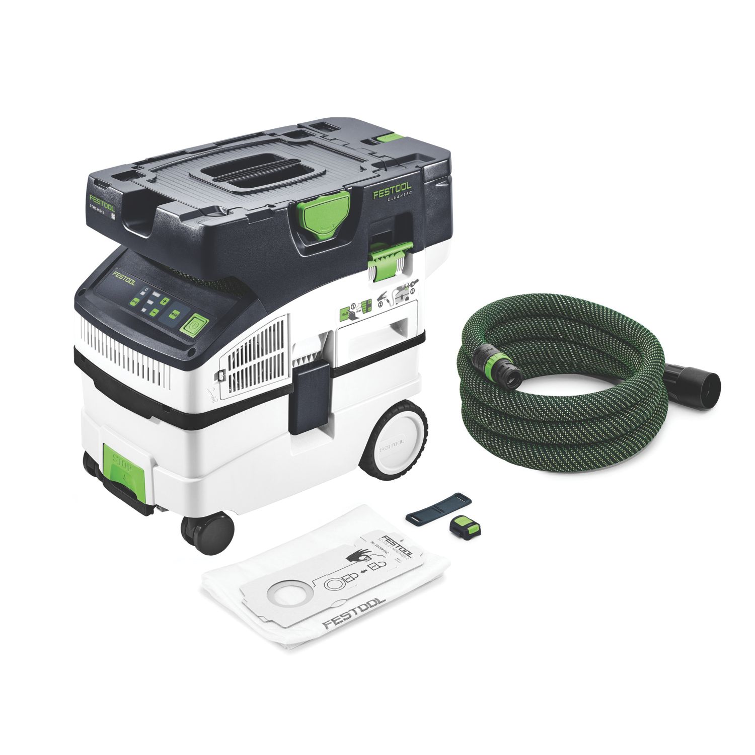 Festool CTMC MIDI I-Basic CLEANTEC 52Ltr/sec 36V Li-Ion Airstream Li-High Power & Bluetooth Brushless Cordless M Class Mobile Dust Extractor - Bare...