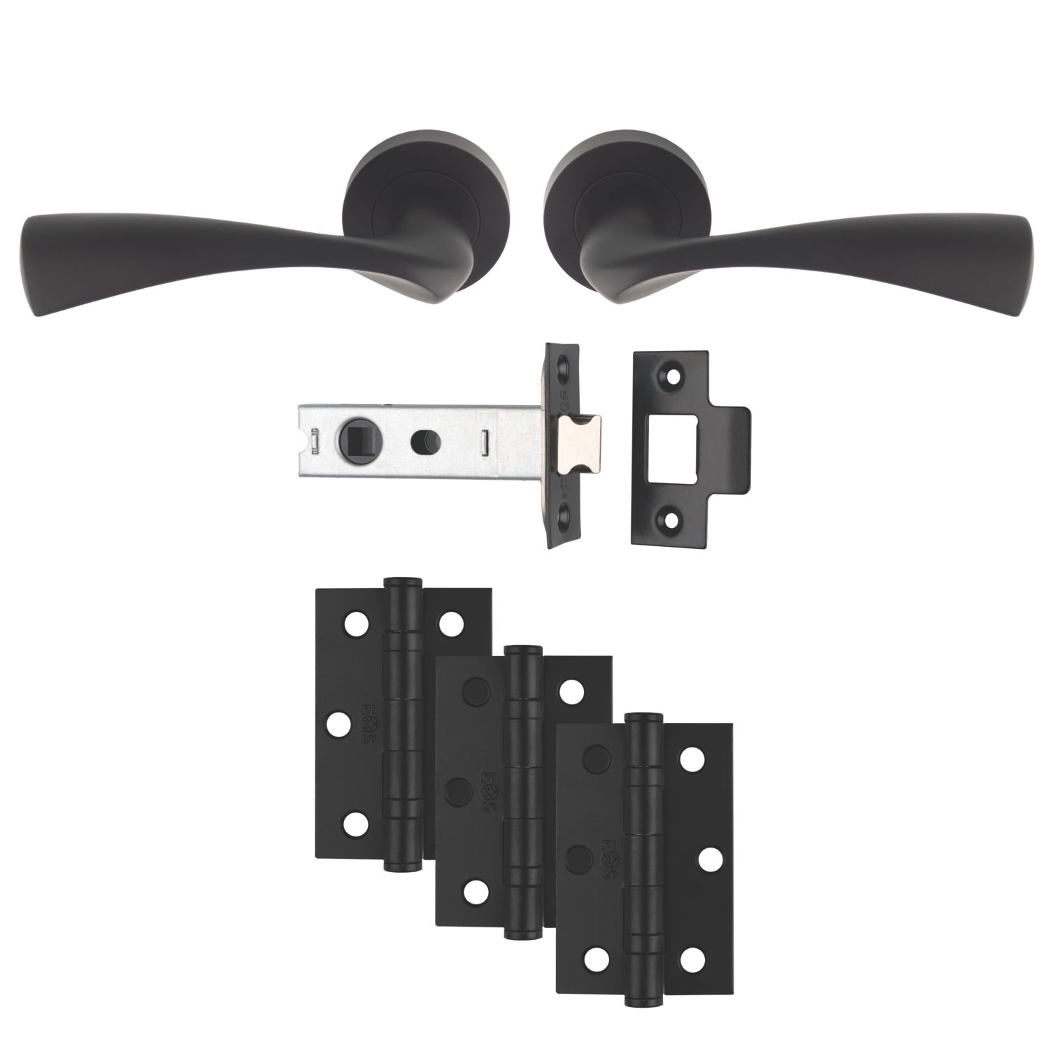 Carlisle Brass Sintra Door Handle Pair Matt Black (253JA)
