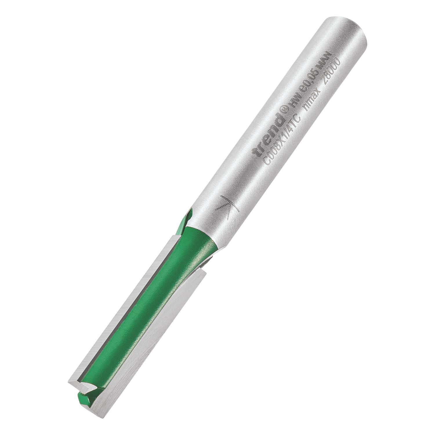 Trend C008X1/4TC 1/4" Straight Cutter 6.35mm x 25.4mm (253XG)