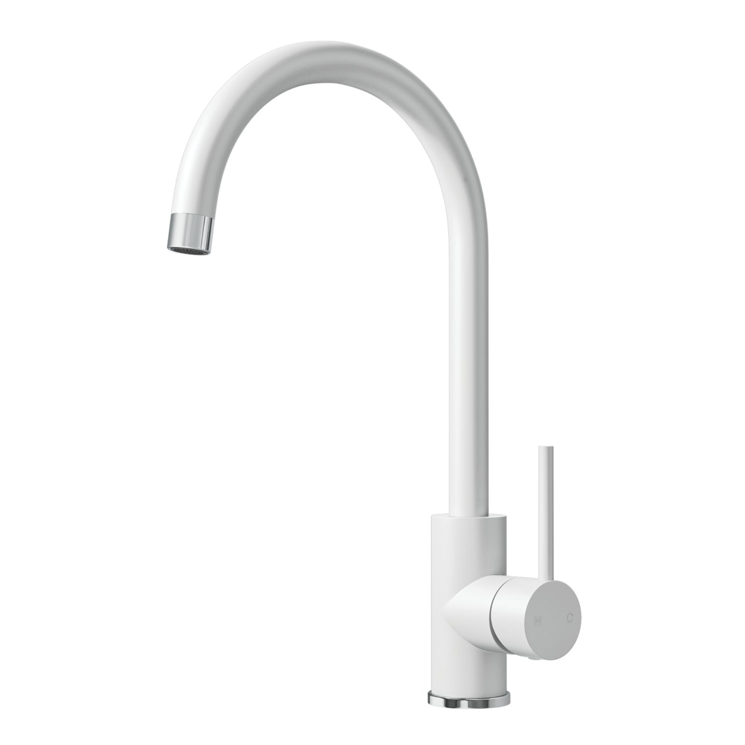 ETAL Sorrento Single Lever Kitchen Mixer Tap Matt White (254FJ)