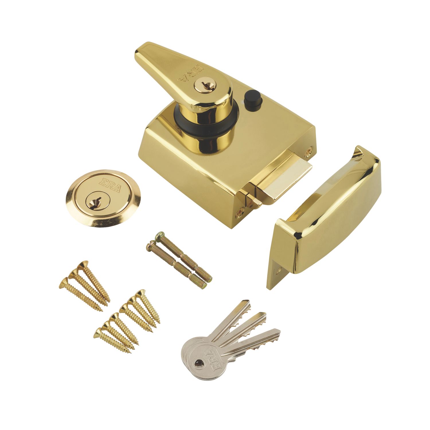 ERA 193-31 Double Locking Night Latch Brass 60mm Backset (255GG)