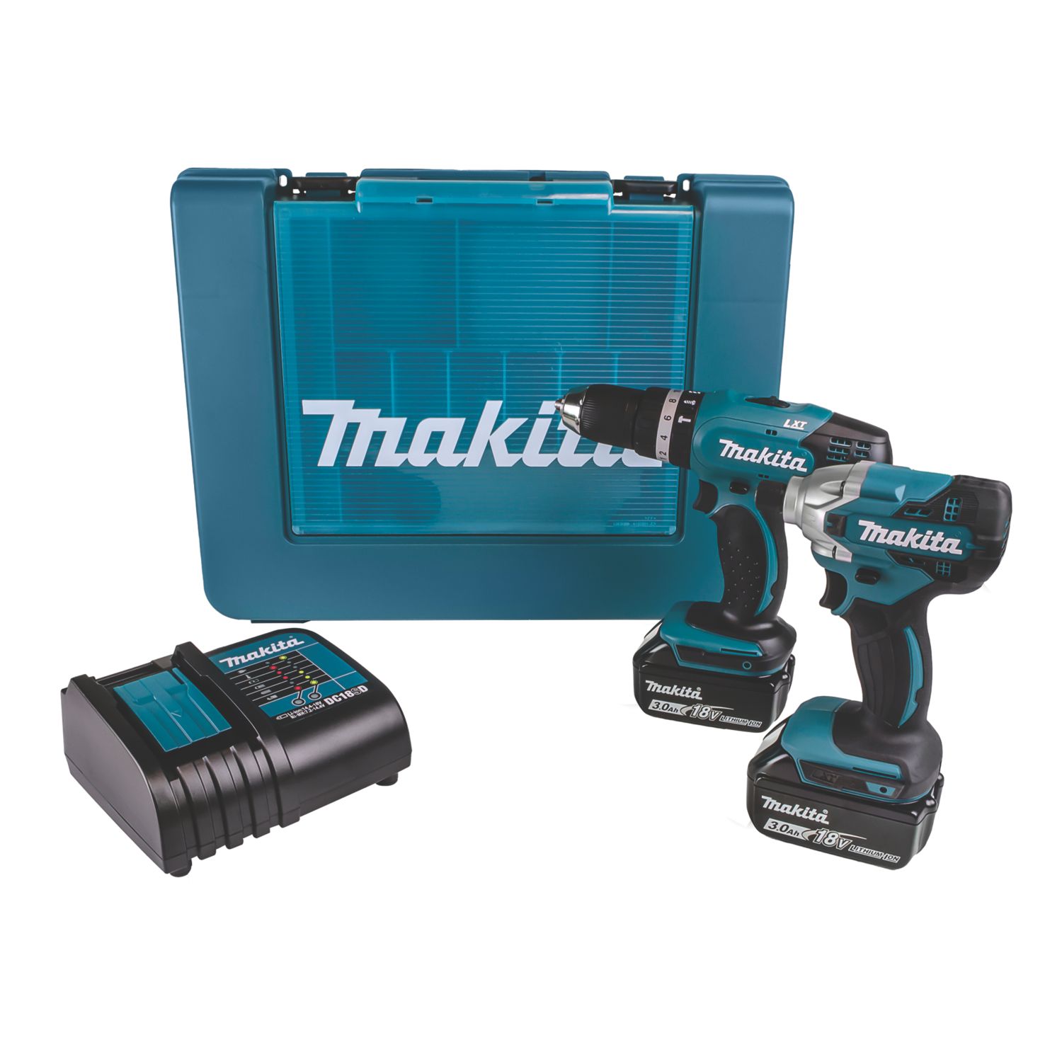 Makita DLX2336F01 18V 2 x 3.0Ah Li-Ion LXT Cordless Twin Pack (255KH)
