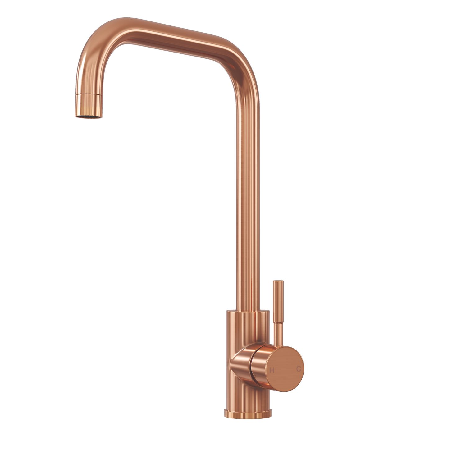 ETAL Vito Square Neck Single Lever Mono Mixer KitchenTap Rose Copper (255VN)