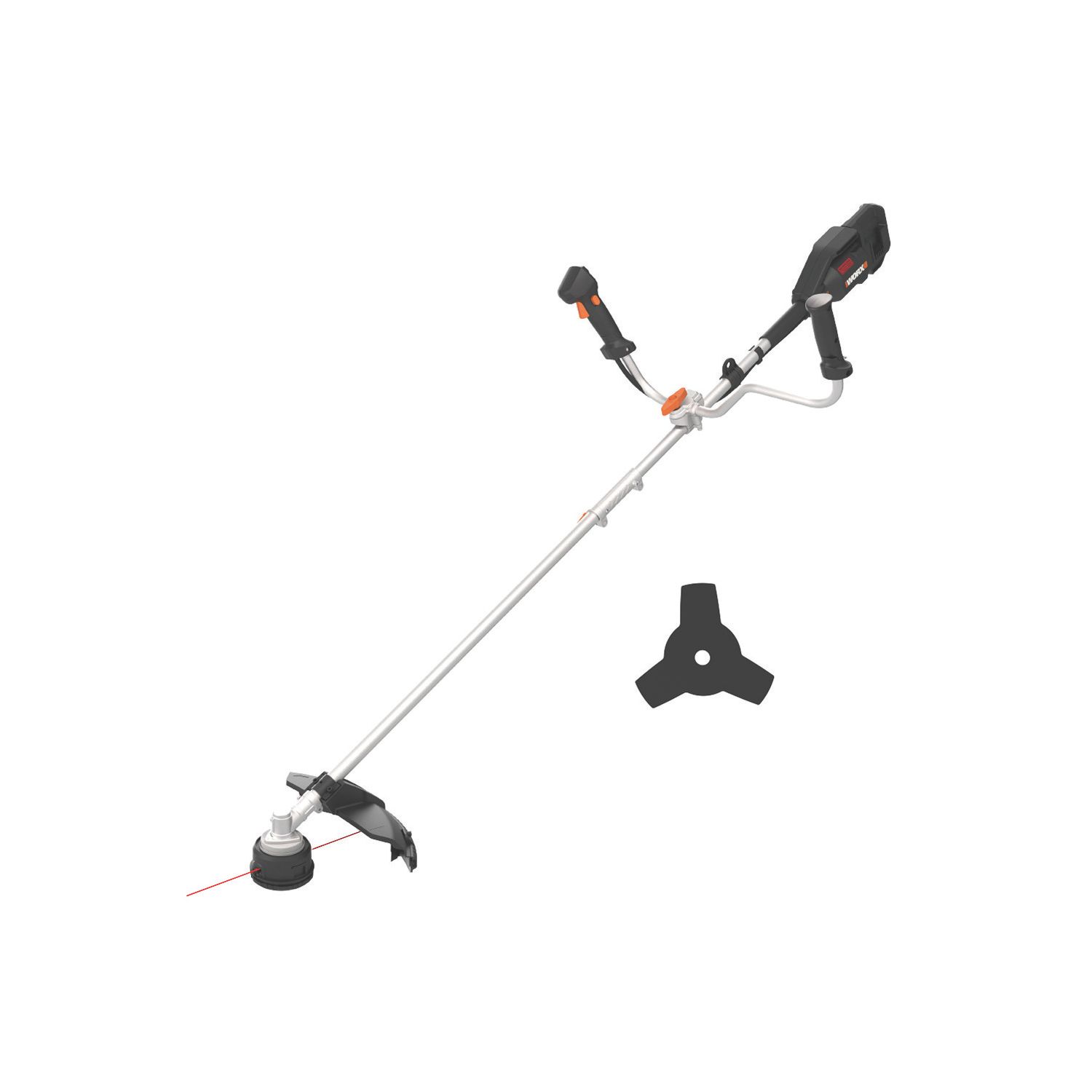 Worx WG084E.9 40V Li-Ion PowerShare / Pro Brushless Cordless Brushcutter & Line Trimmer - Bare (255YU)