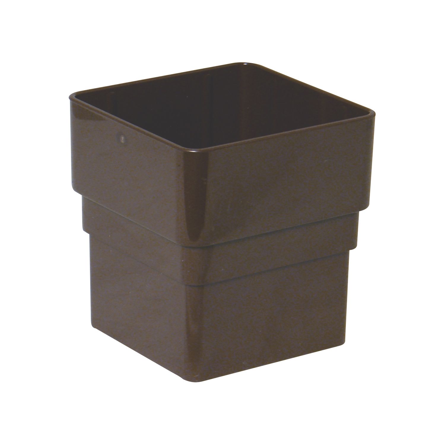 FloPlast Square Downpipe Socket Brown 65mm (25610)