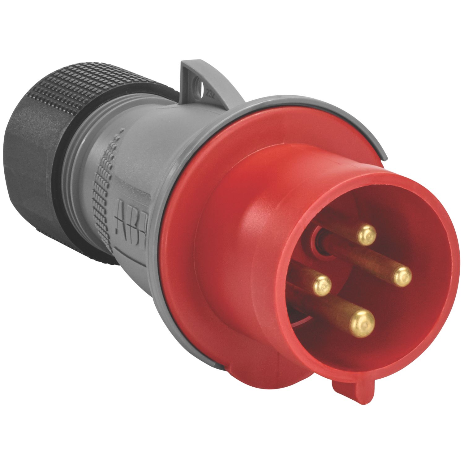 ABB 32A 3P+E Straight Plug 415V (2574X)