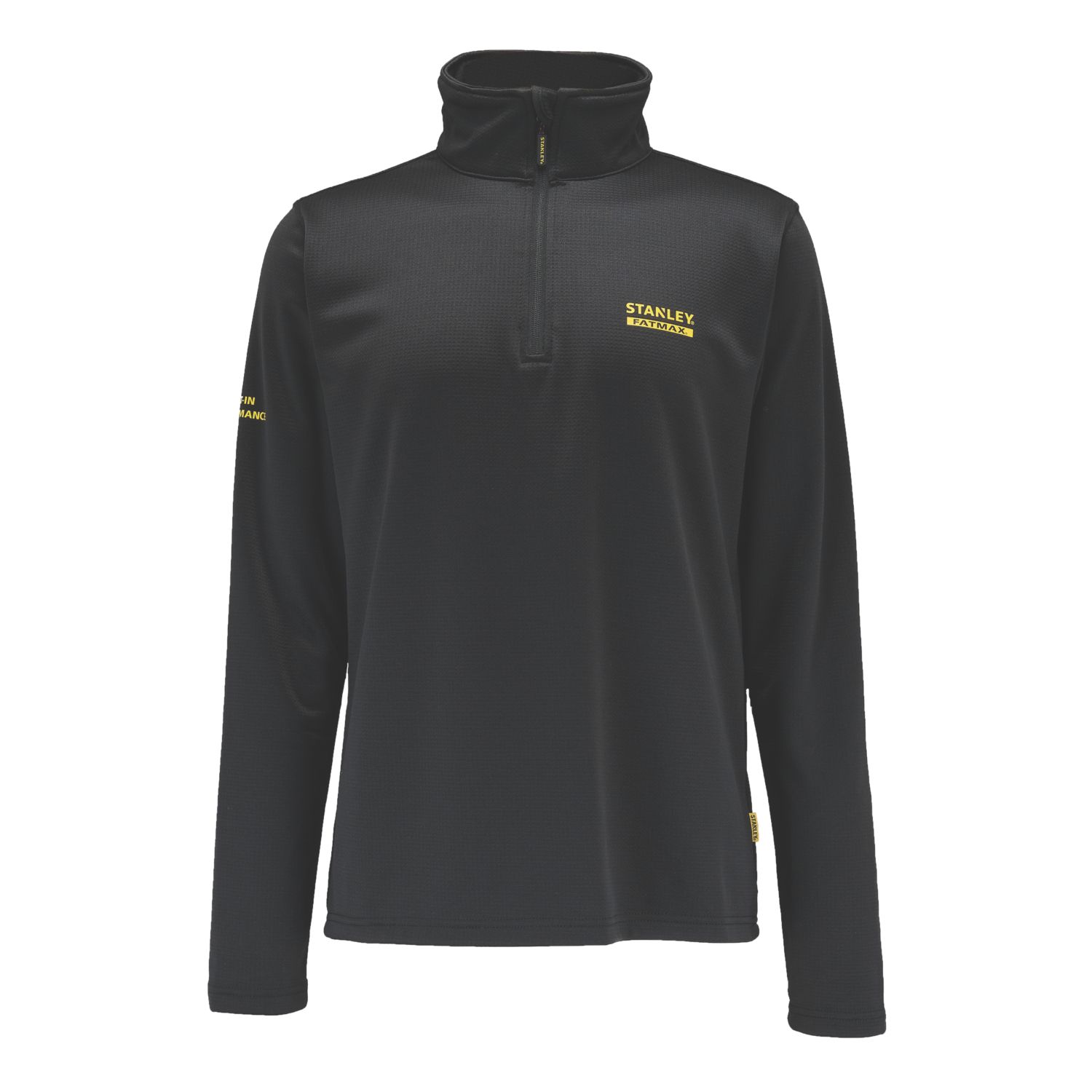 Stanley FatMax Napier 1/4 Zip Fleece Black X Large 46" Chest (257TM)