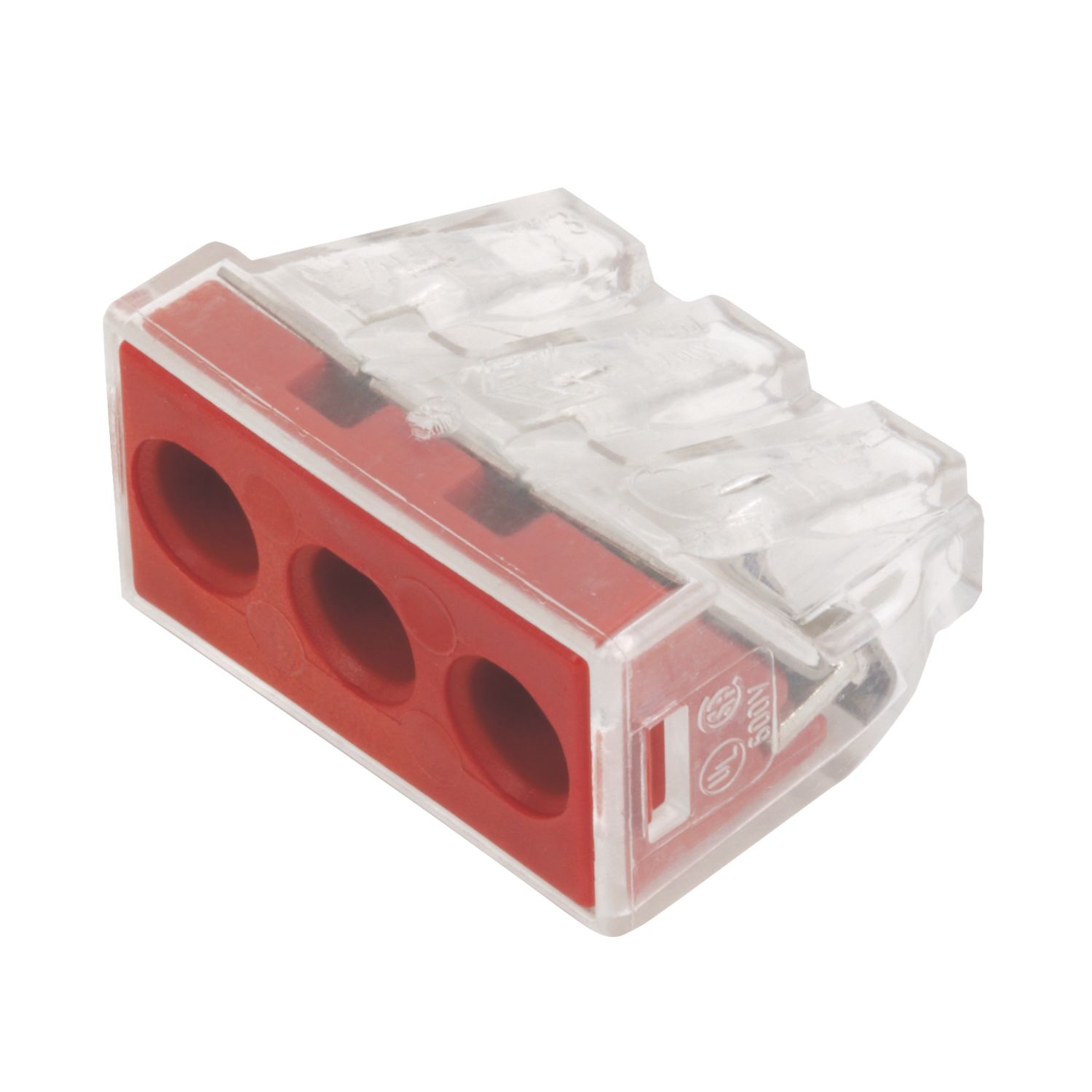 Wago 773-173 41A 3-Way Push-Wire Connectors 50 Pack (25805)