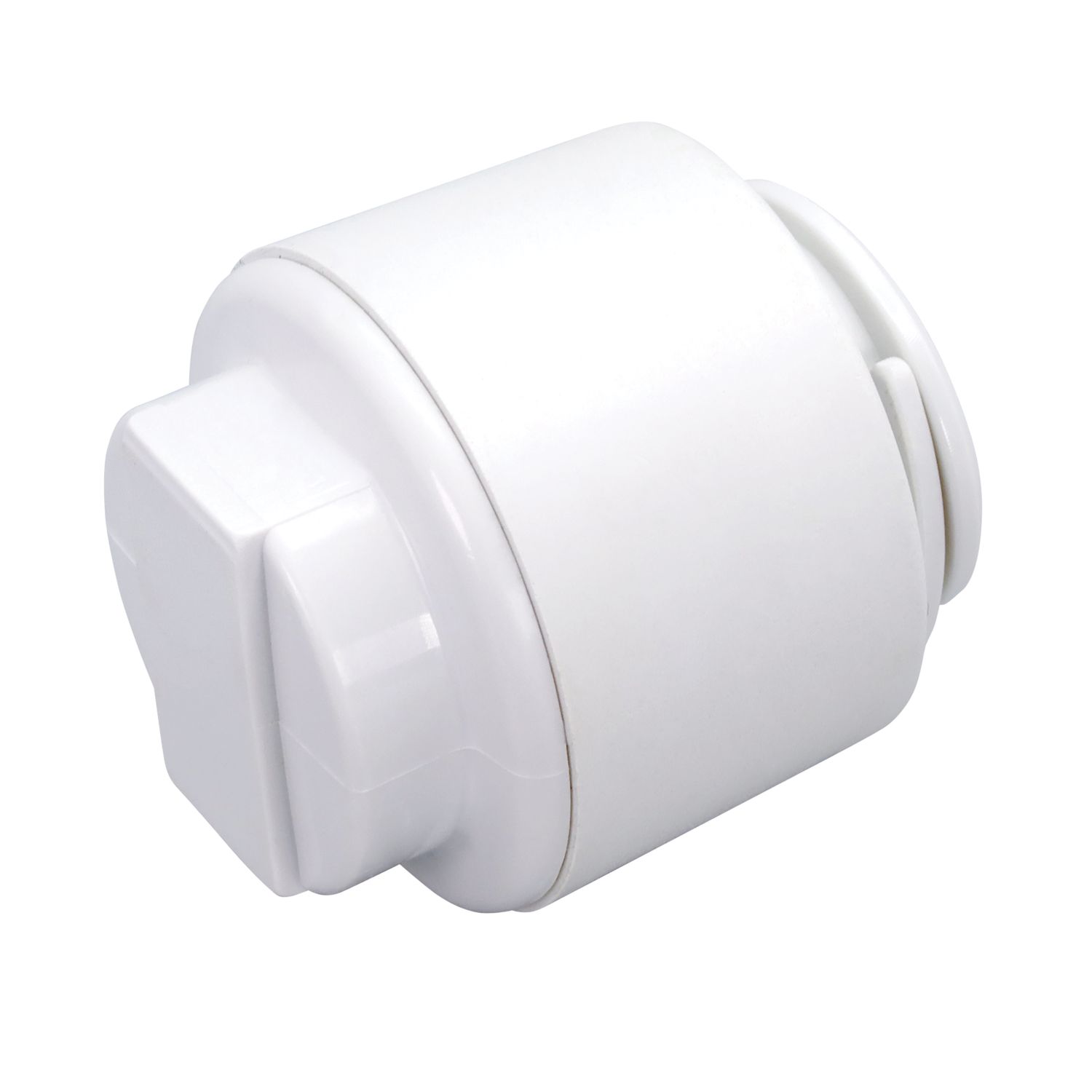 FloPlast FloFit+ Plastic Push-Fit Stop Ends 15mm 2 Pack (260RF)