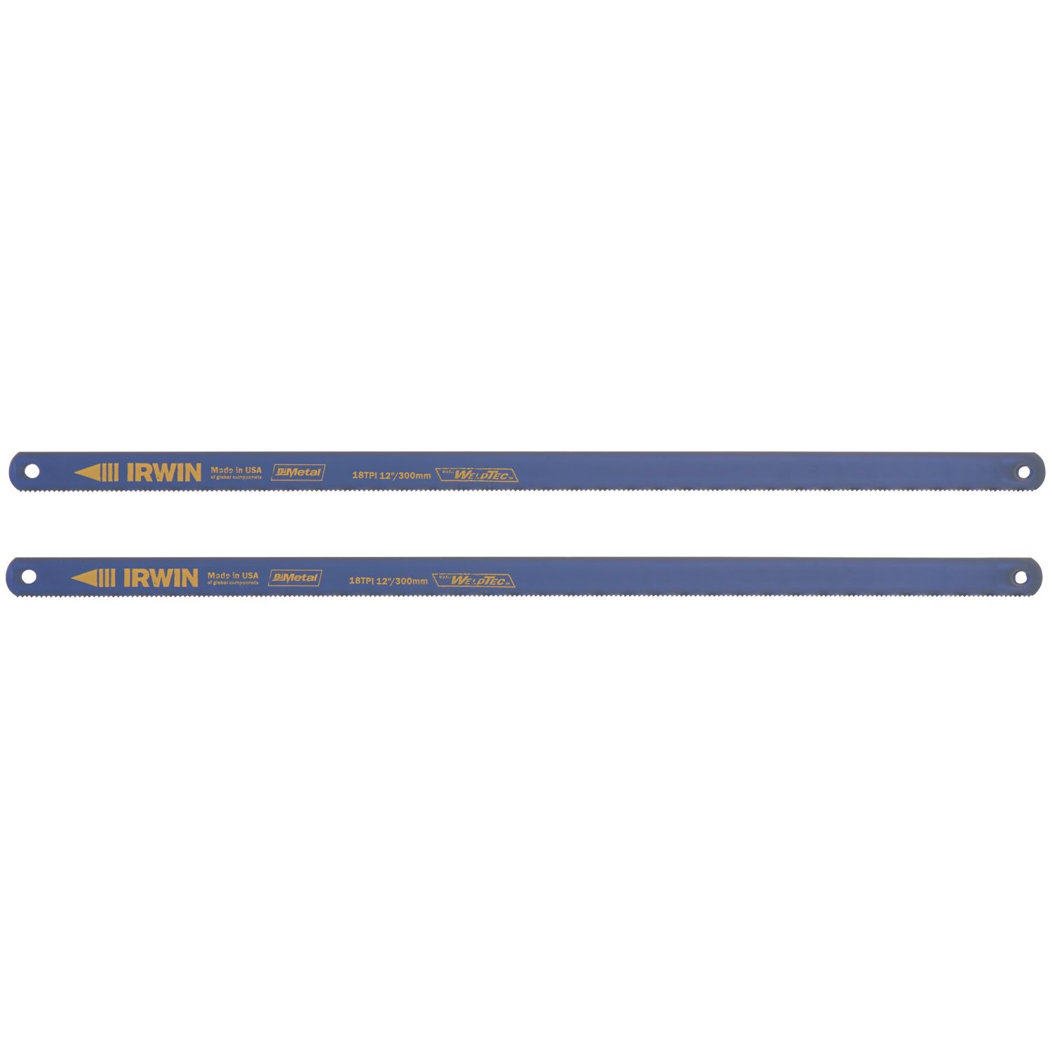 Irwin 18tpi Metal Hacksaw Blades 12" (300mm) 2 Pack (2616X)
