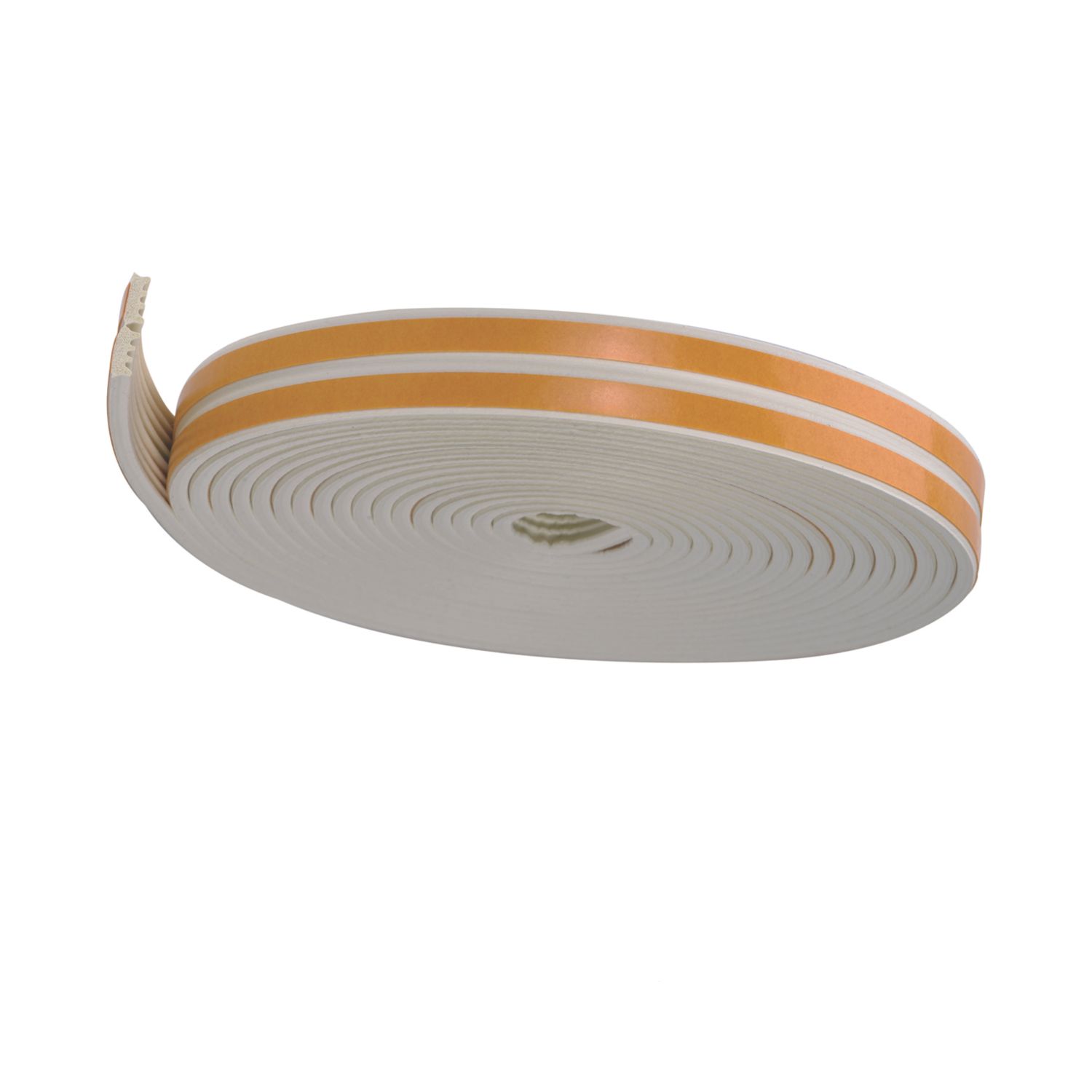 Essentials EDPM Rubber E-Profile Draught Seal White 10m (262YU)