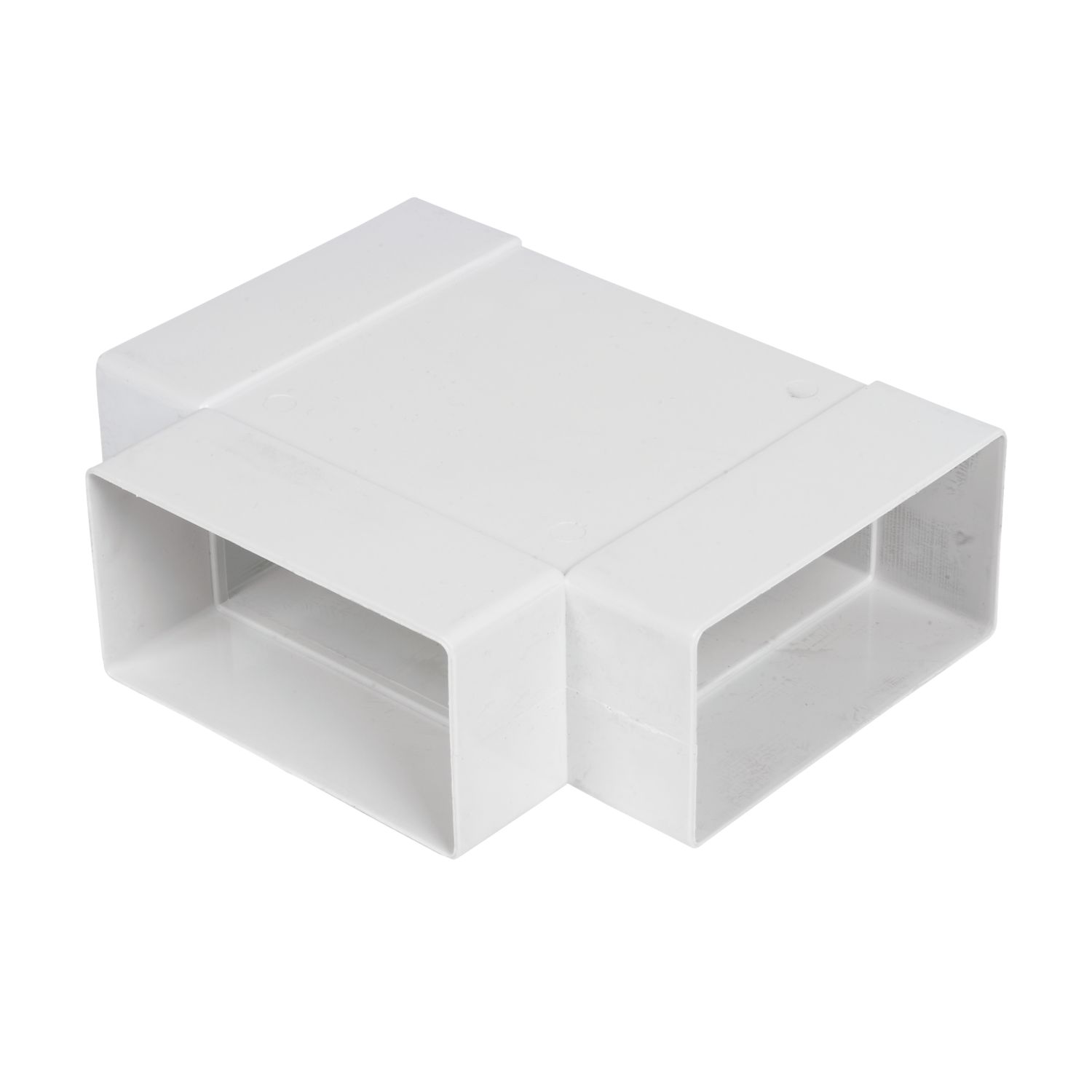 Manrose Flat T Piece Connector White 100mm (26395)