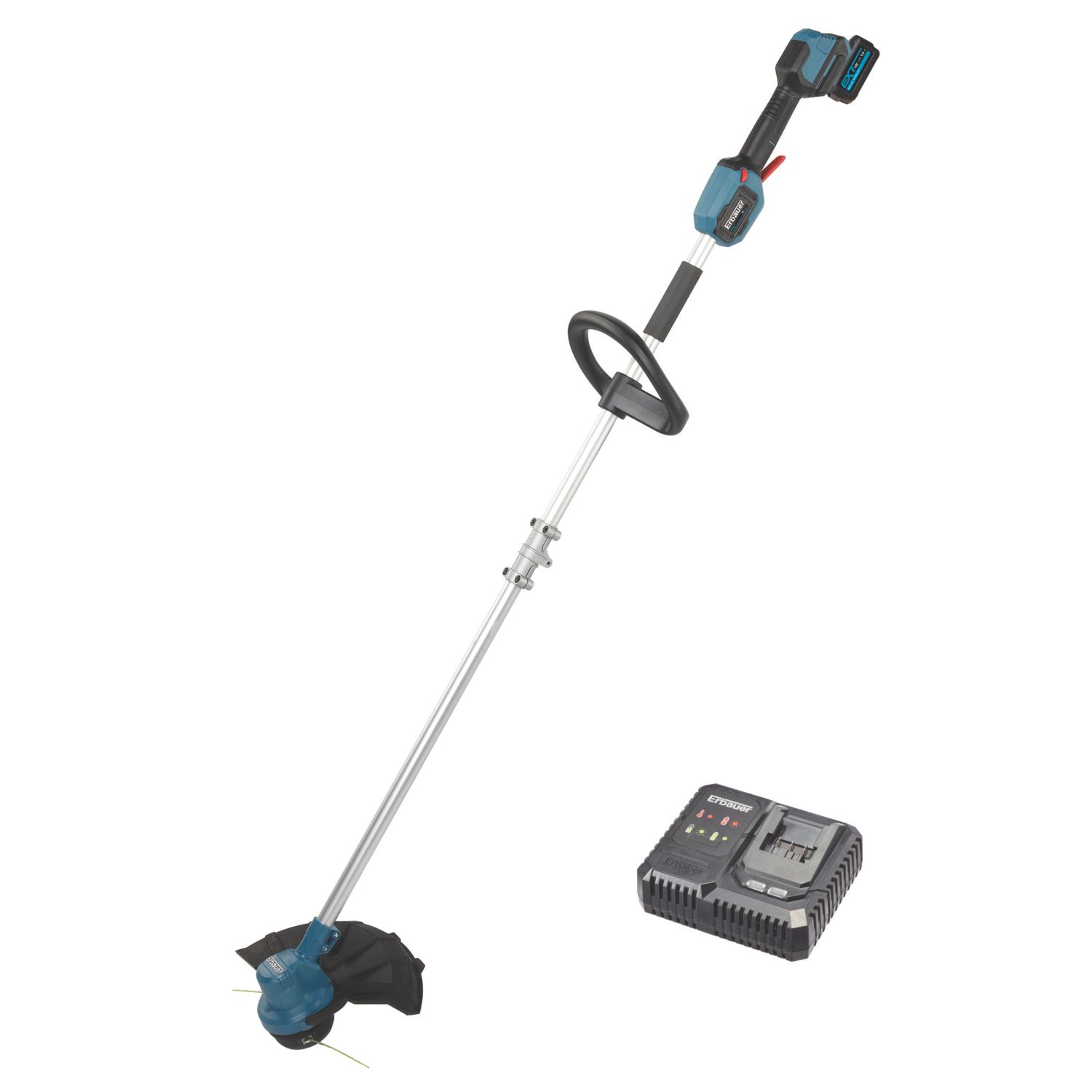 Erbauer EGT18-Li 18V 1 x 5.0Ah Li-Ion EXT Brushless Cordless Grass Trimmer (263VX)