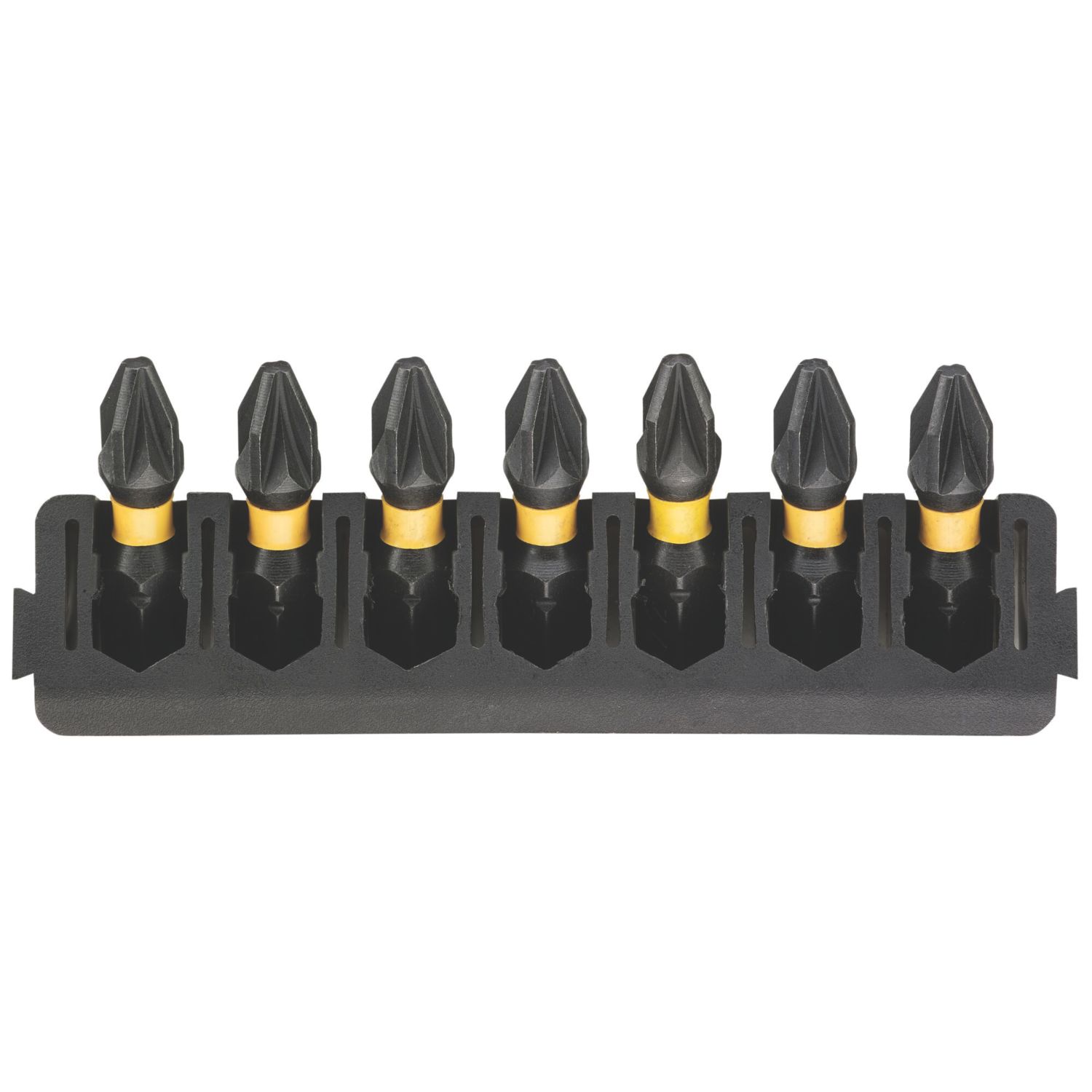 DEWALT Flextorq 6.35mm 25mm Hex Shank PZ2 Screwdriver Bits 7 Pieces (264HA)