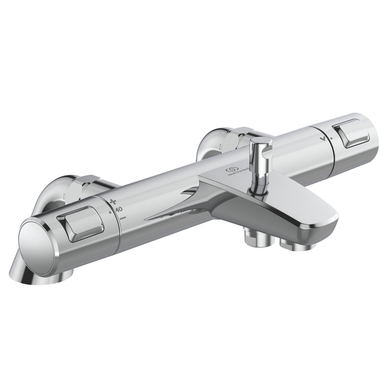 Ideal Standard Ceratherm T25 Exposed Single Outlet Thermostatic Chrome Bath Shower Mixer Valve (264JY)