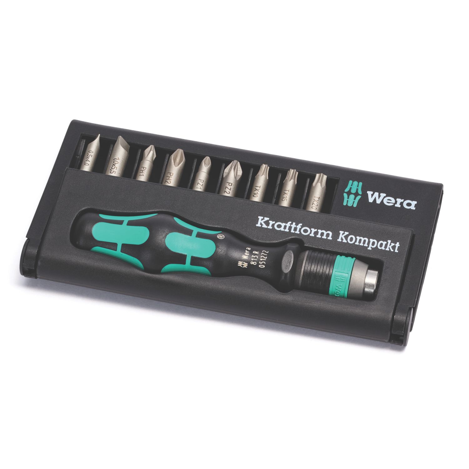 Wera Kraftform Kompakt 10 Interchangeable Screwdriver Set 10 Pieces (265HF)