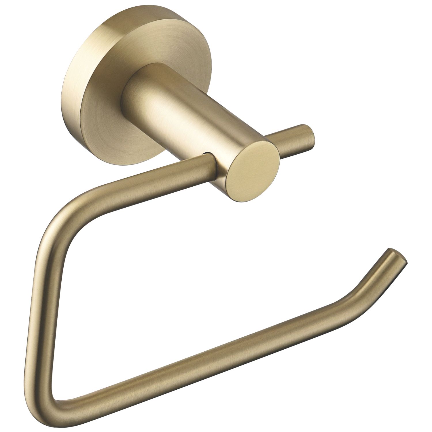 Bristan Round Toilet Roll Holder Brushed Brass (265KL)