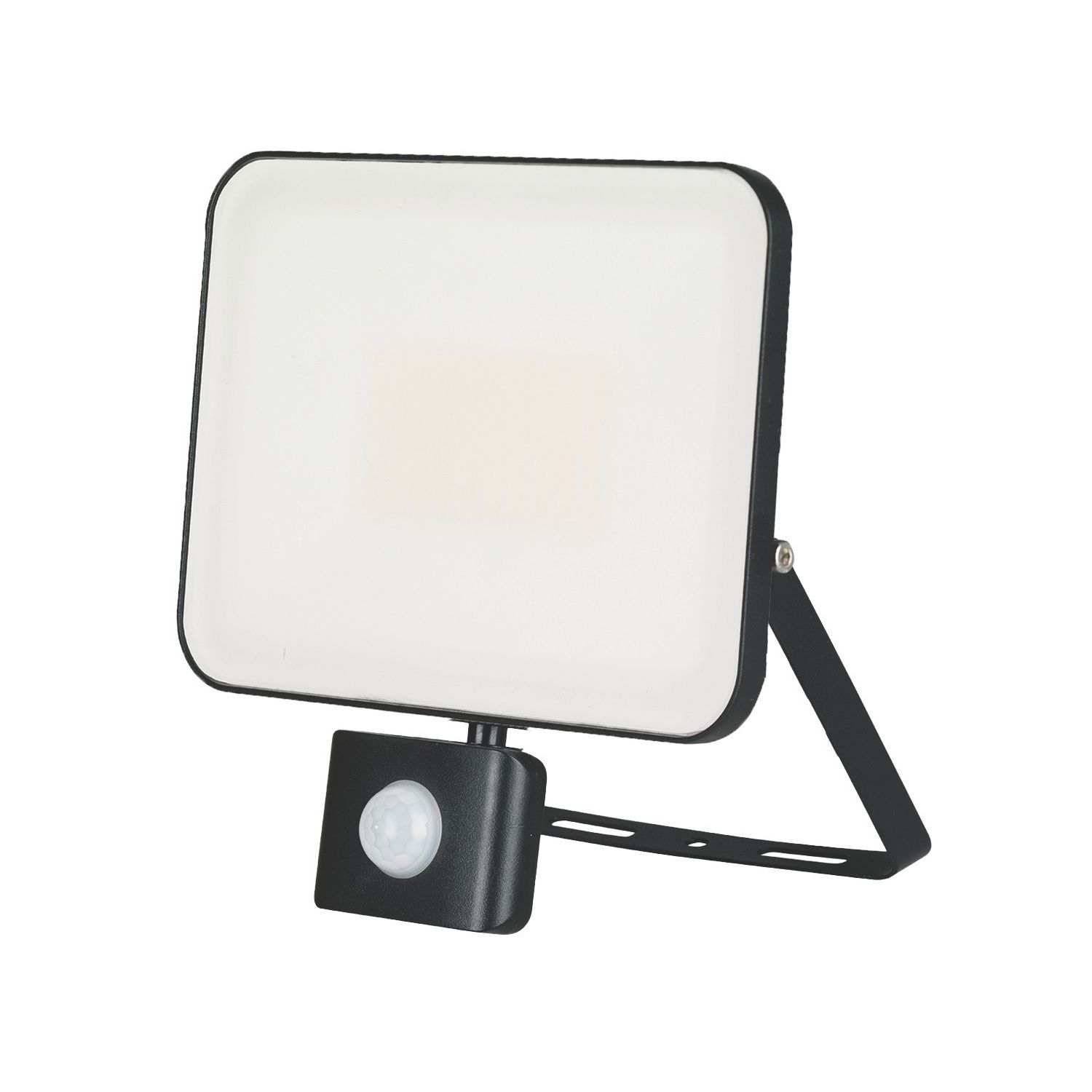 Brackenheath iSpot Frameless II Indoor & Outdoor LED Floodlight With PIR Sensor Black 50W 5500lm (265TW)