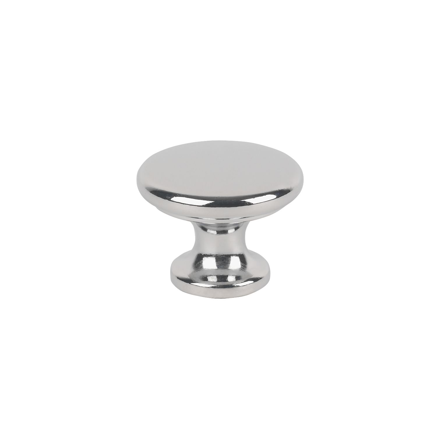 Essentials Traditional Classic Disc Knobs Polished Chrome 30mm 2 Pack (26748)