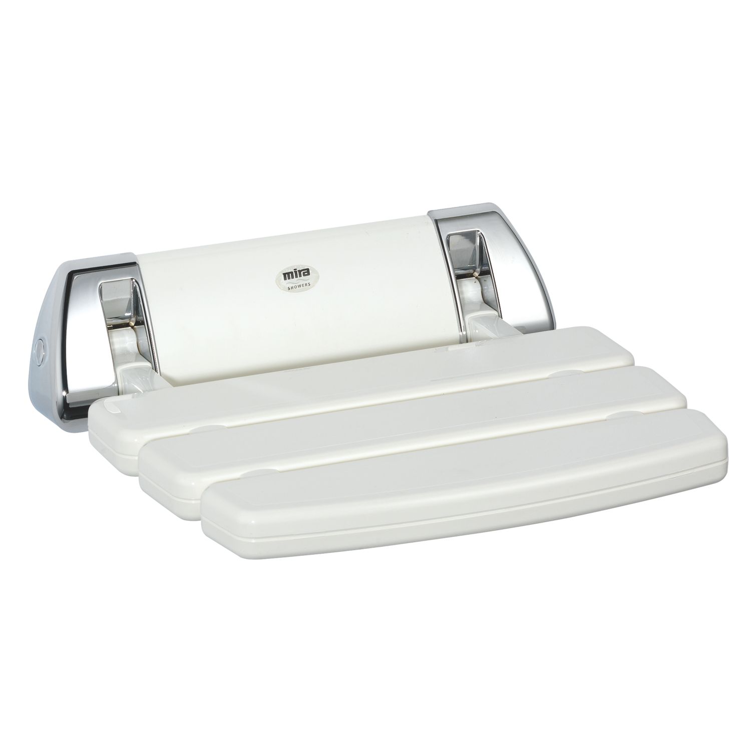Mira Wall Mounted Shower Seat White/Chrome (2674G)