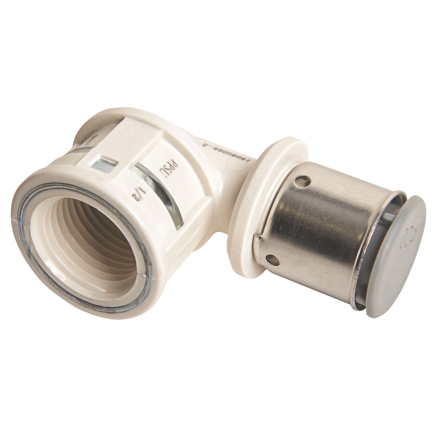 Purmo Plastic Press-Fit Adapting 90° Elbow 1/2" x 20mm (267HP)