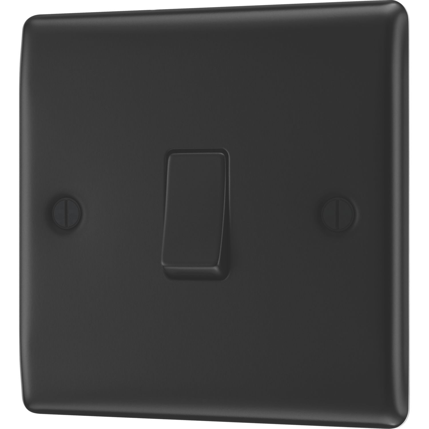 British General Nexus Metal 20A 16AX 1-Gang 2-Way Intermediate Switch Matt Black (267PM)