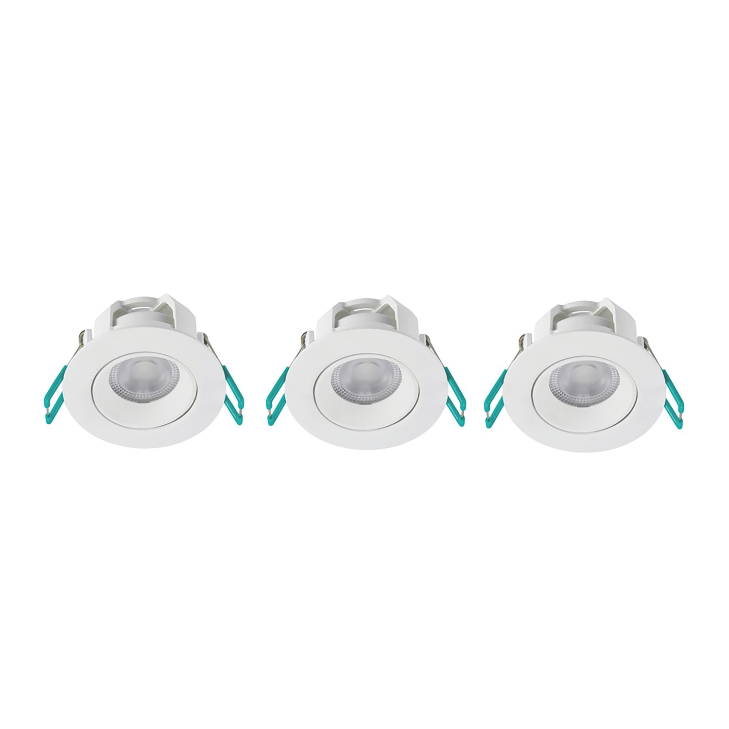 Sylvania SylSpot Neos Adjustable & Tiltable LED Recessed Spotlight White 4.8W 400lm 3 Pack (267VN)