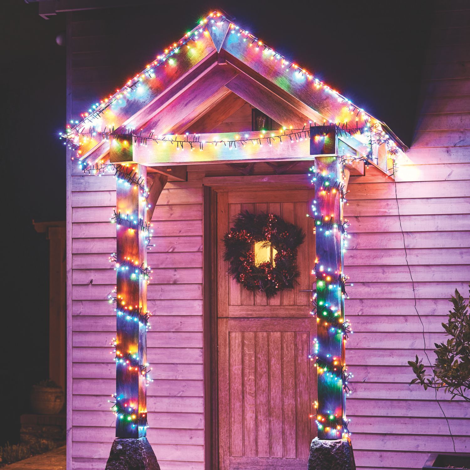 1000 LED Indoor & Outdoor Multi Colour Cluster Christmas Lights (268CL)