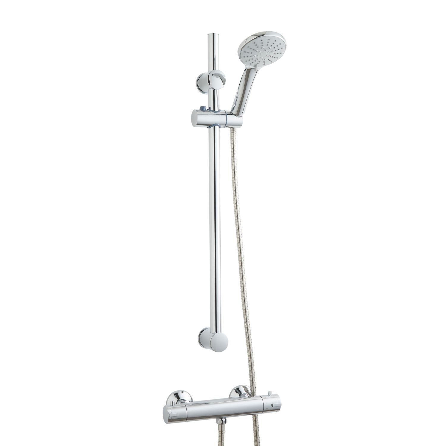 Highlife Bathrooms Tolsta Cool Touch Rear-Fed Exposed Chrome Thermostatic Shower (269PW)