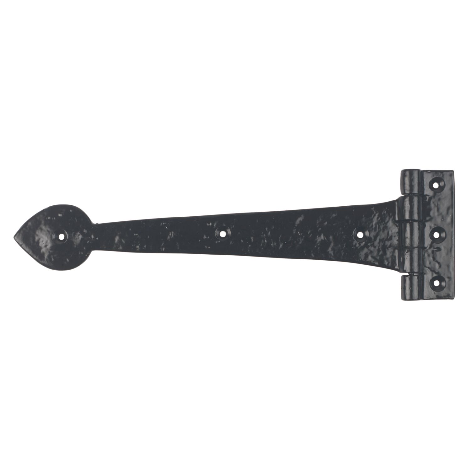 GateMate Black Straight Ornamental Heavy Duty Tee Hinges 106mm x 12" x 300mm 2 Pack (269YV)