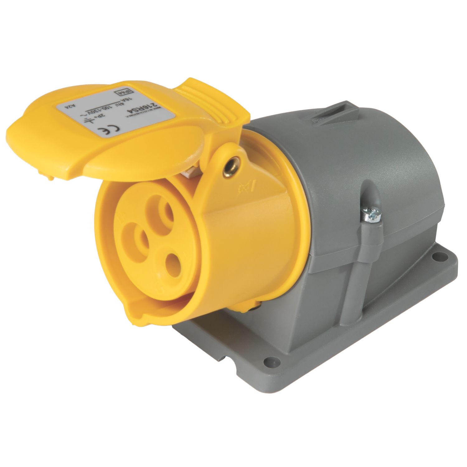 Amphenol 16A 2P+E Surface Socket 130V (2710F)